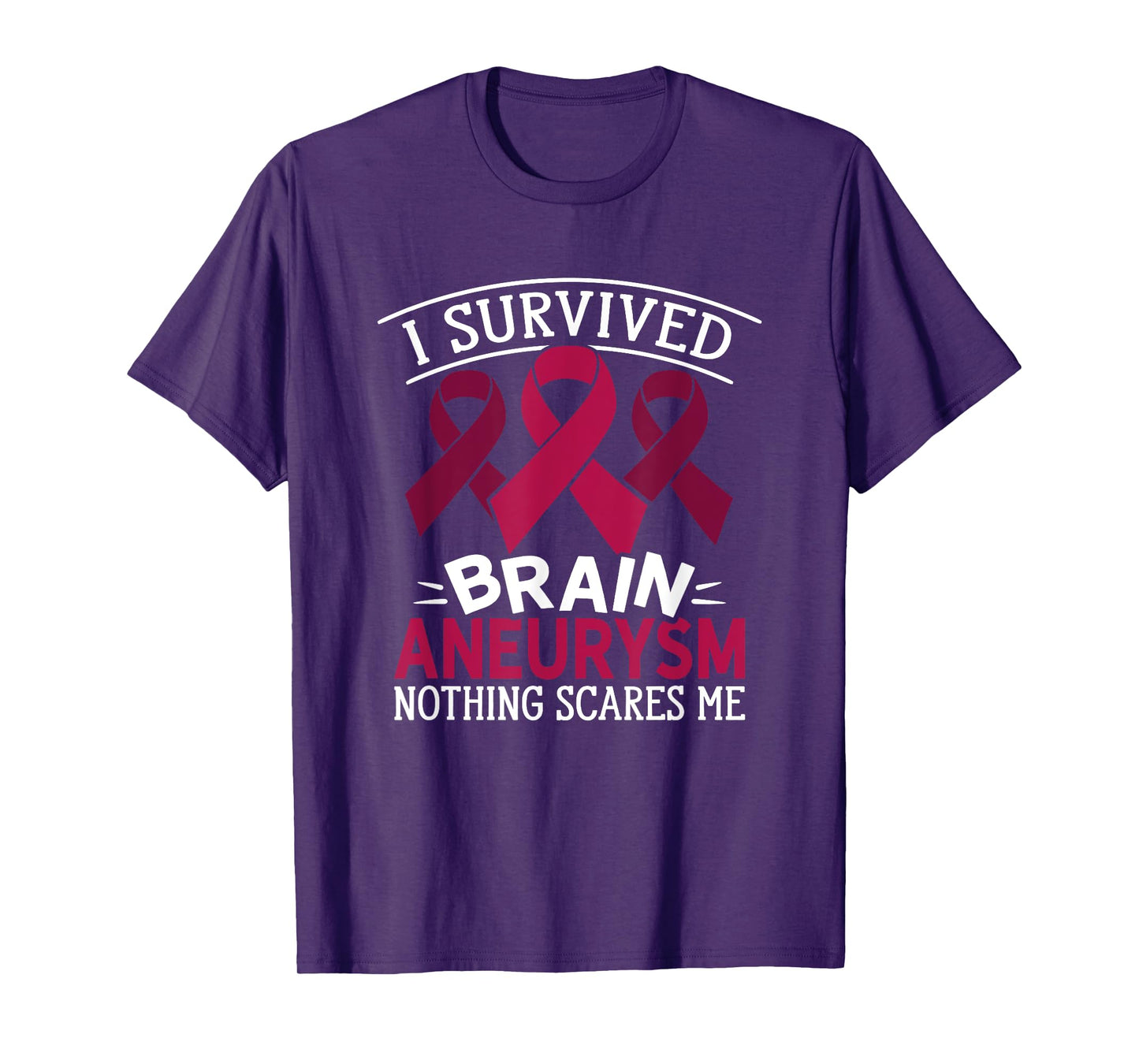 Aortic Brain Aneurysm Awareness Survived Brain Aneurysm T-Shirt