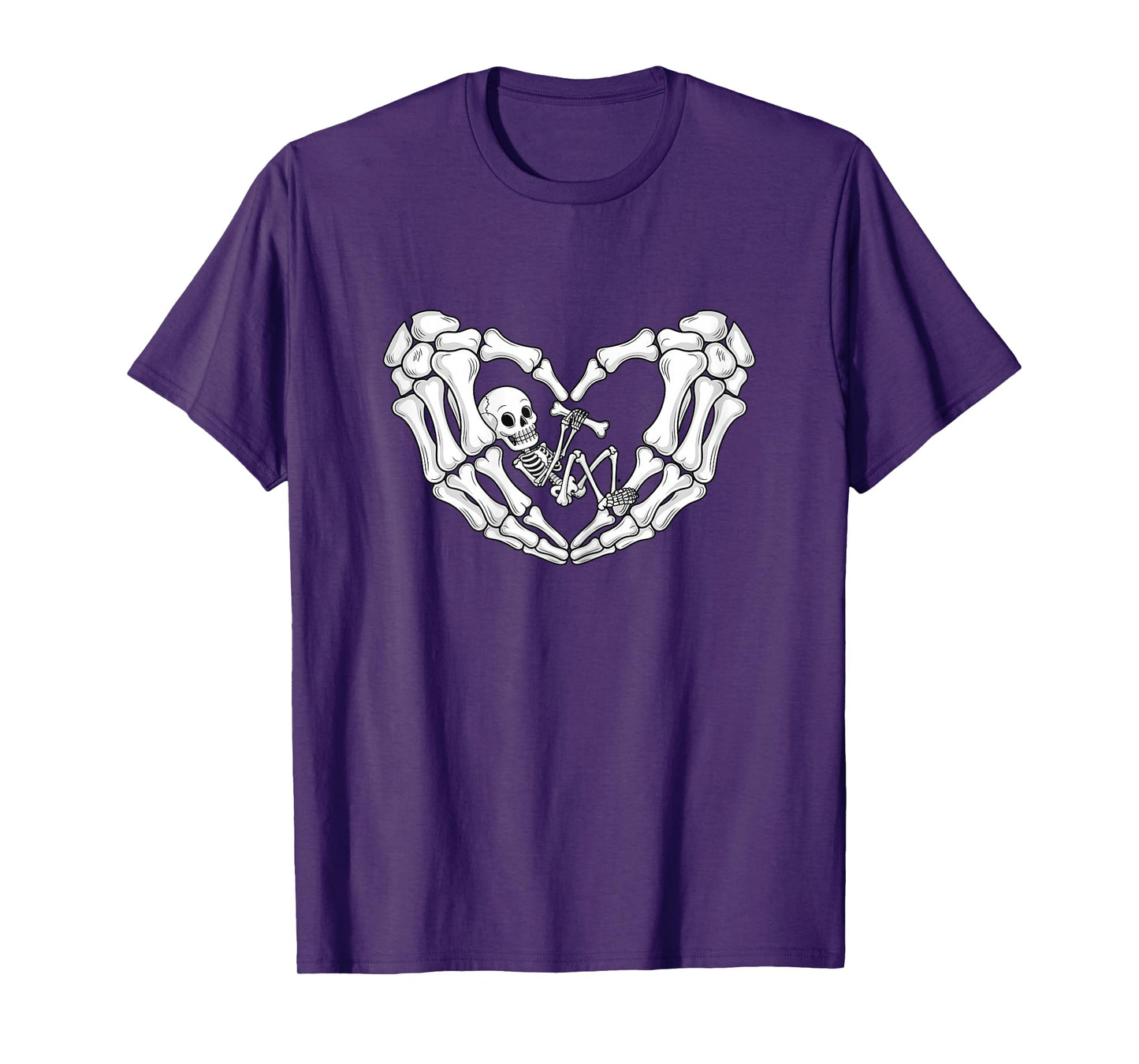 Halloween Skeleton Baby Maternity Pregnancy Announcement T-Shirt