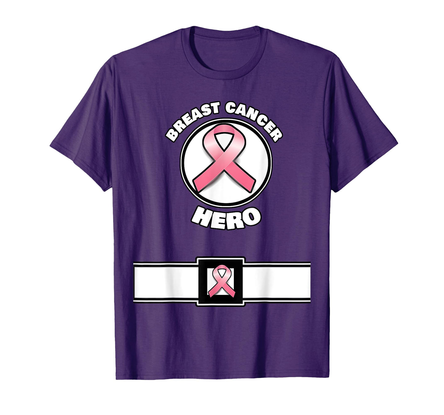 Super Breast Cancer Awareness Hero Costume T-Shirt