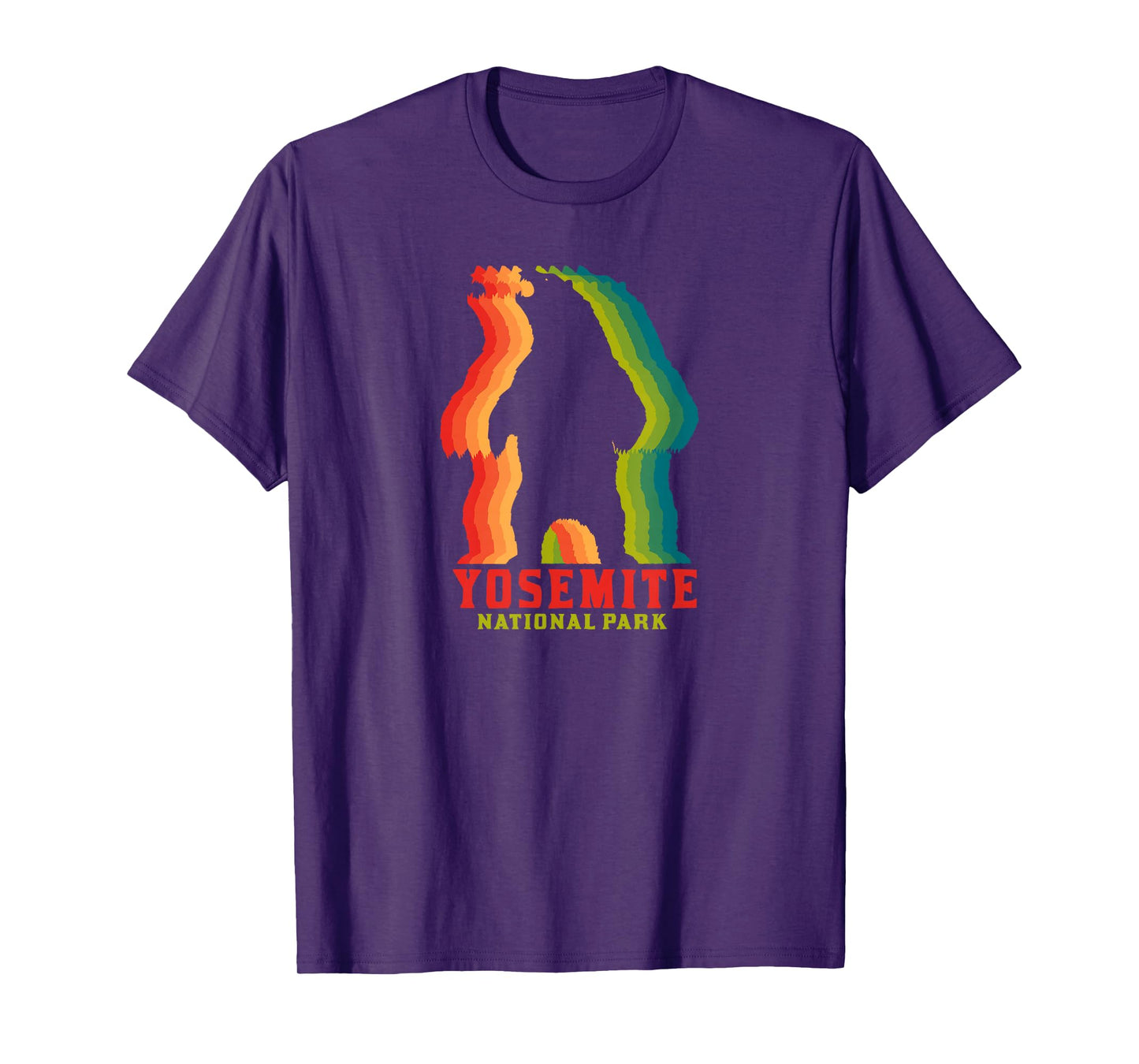Yosemite National Park Colorful Bear Graphic T-Shirt