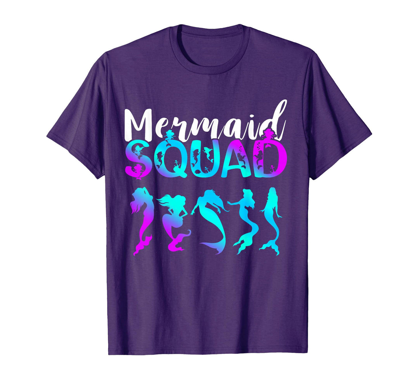 Mermaid Squad Clamshell Mermaid Crew Mermaid Squad Birthday T-Shirt