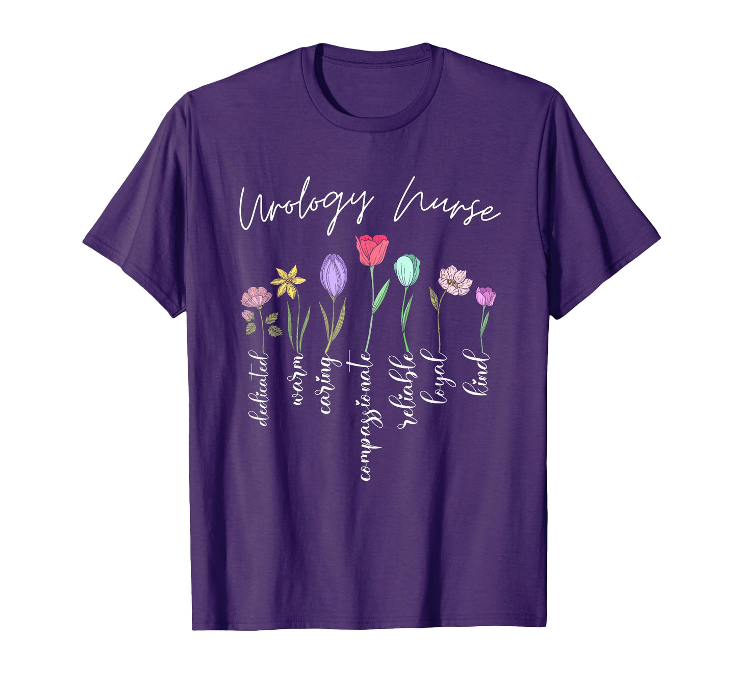 Urology nurse for girls women flowers Urology nurse floral T-Shirt