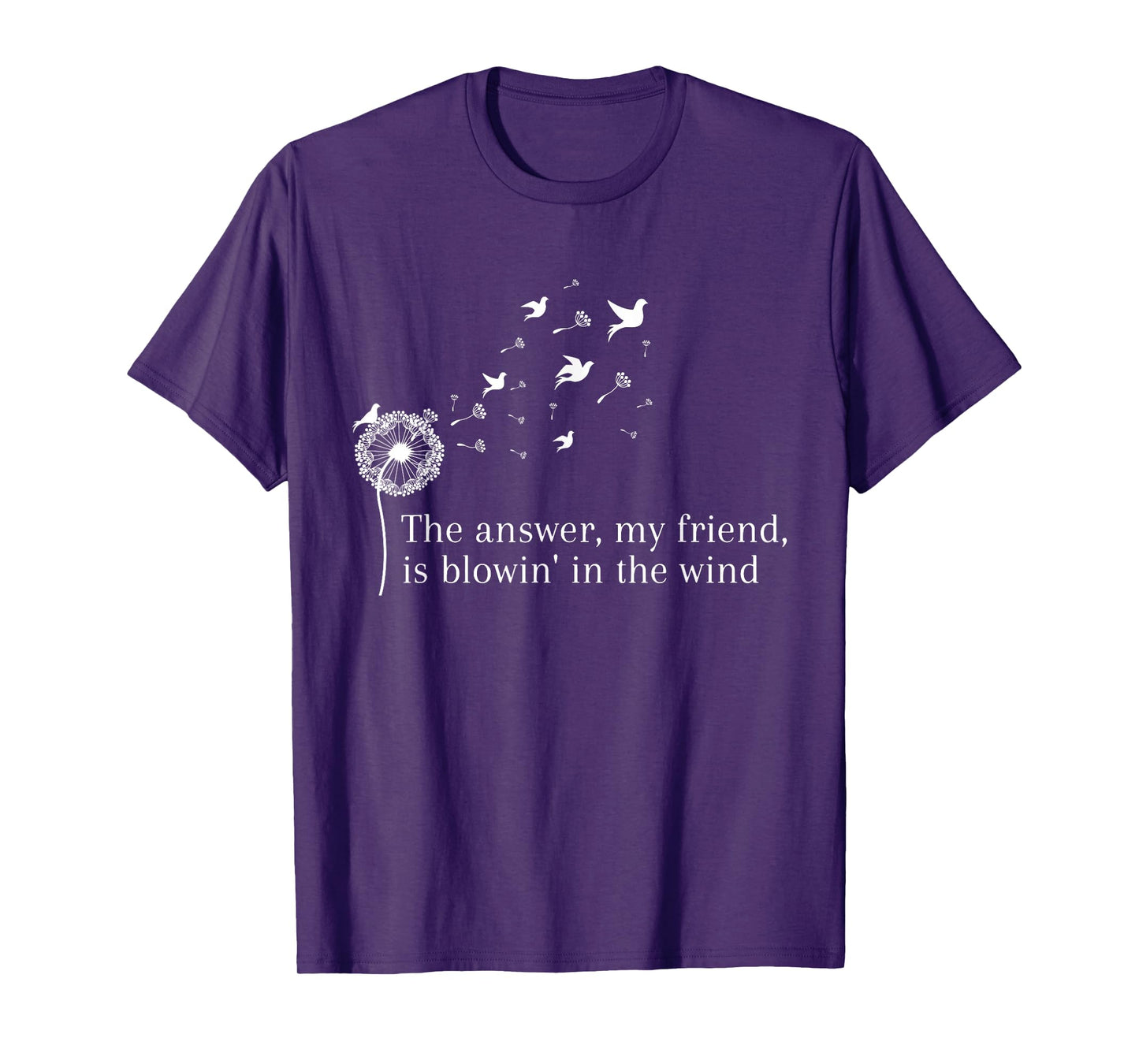 Dandelion Blowing Away In The Wind Into The Sky T-Shirt