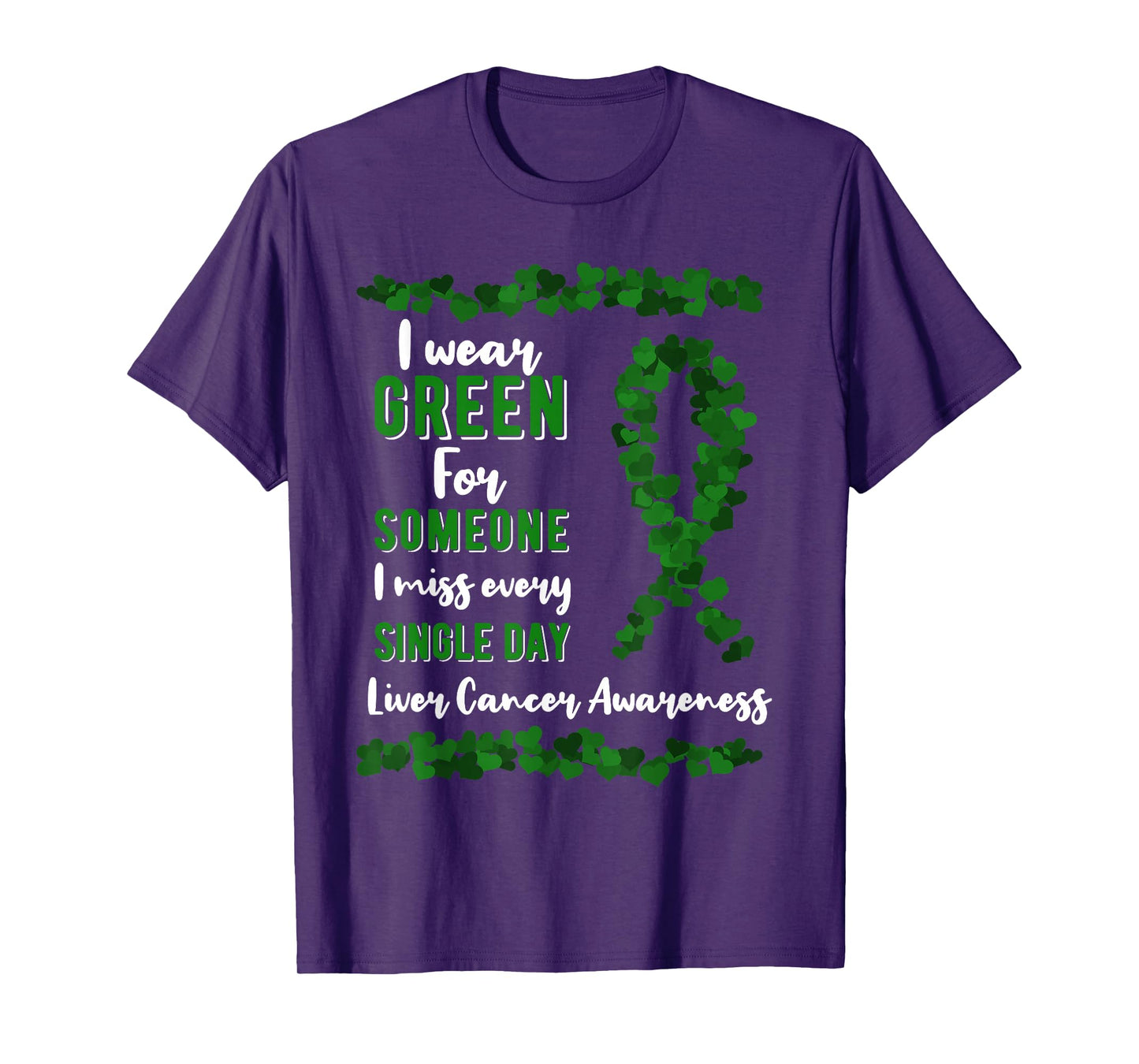 Liver Cancer Awareness Primary Hepatic Green Ribbon Jaundice T-Shirt