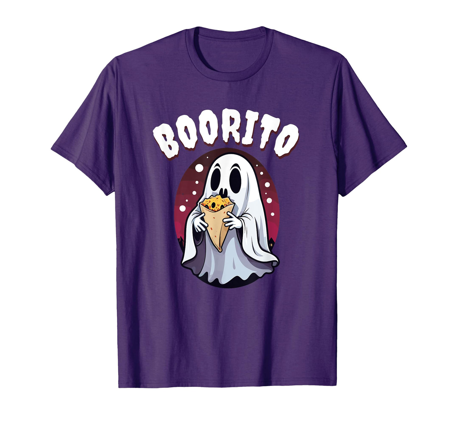 Boo-Rito Funny Mexican Taco Burrito Ghost Halloween Costume T-Shirt