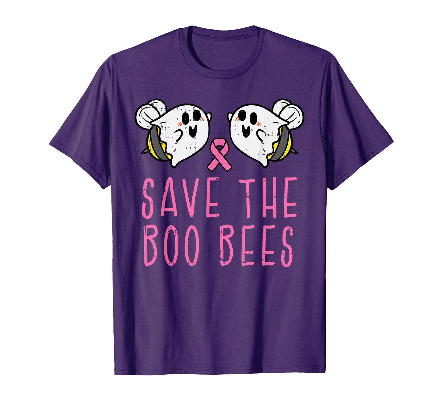 Save The Boo Bees Fun Halloween Breast Cancer Awareness Gift T-Shirt