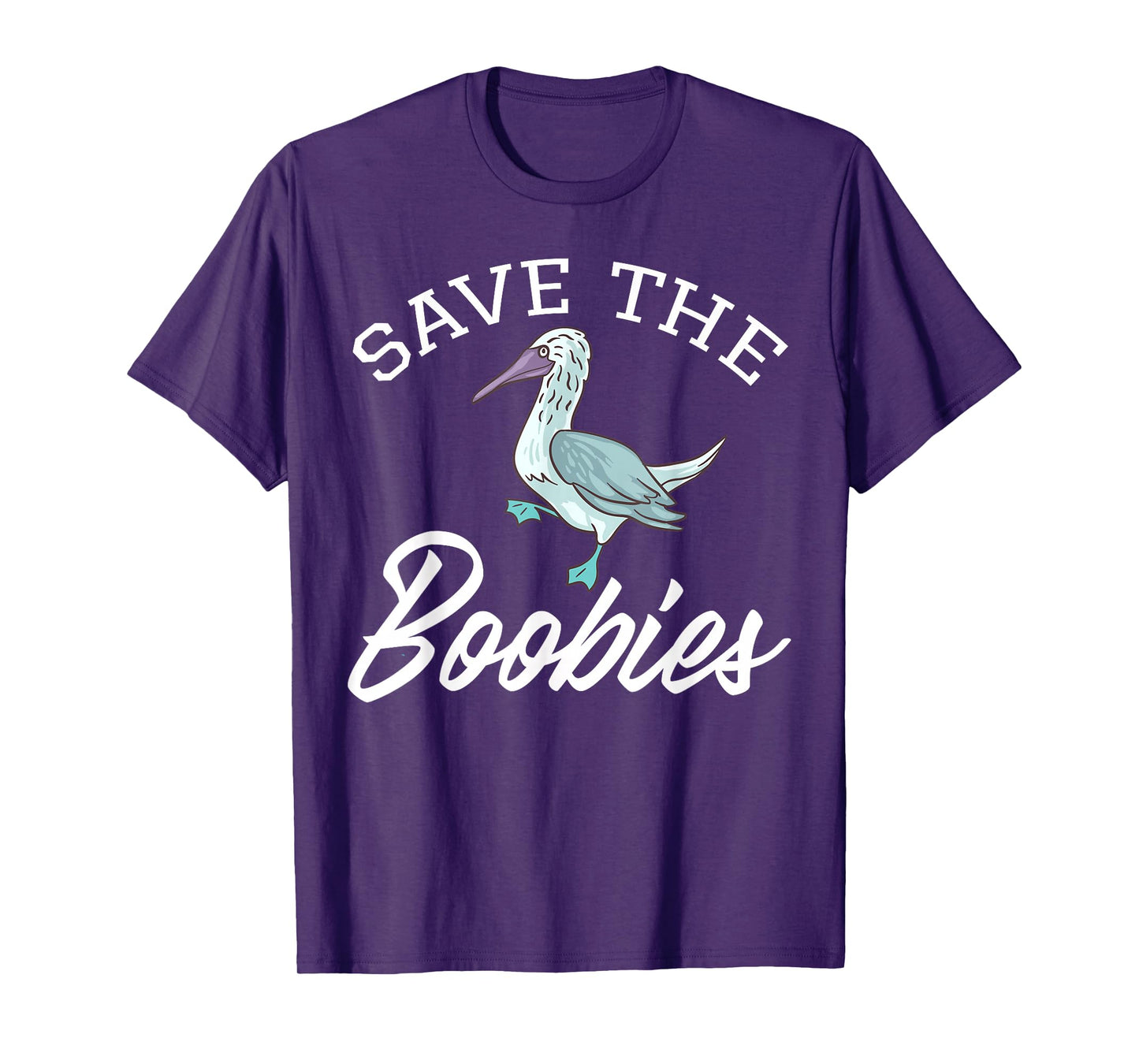 Boobie Bird South American Galapagos Islands Blue Seabird T-Shirt