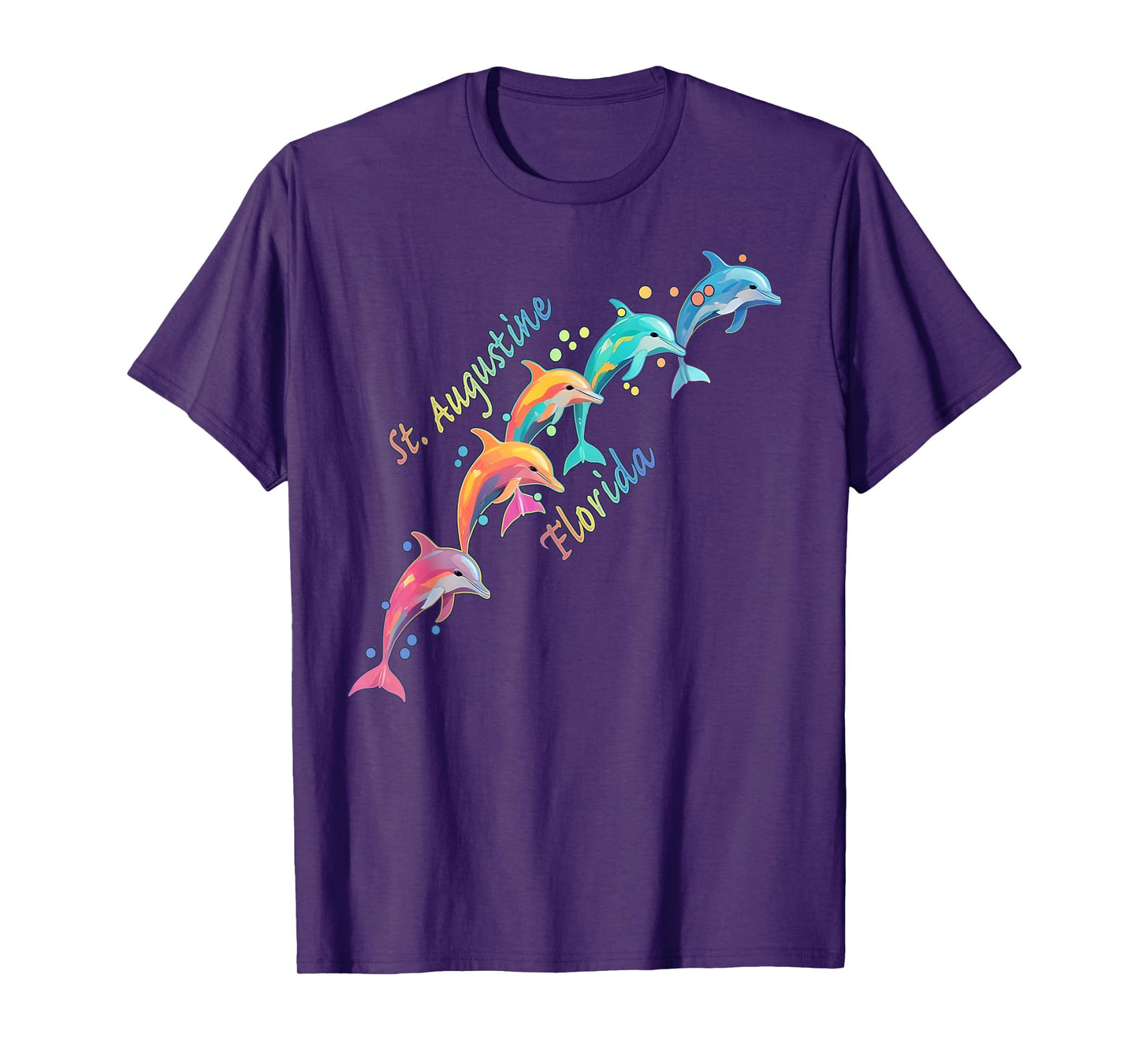 Dolphin Lover St. Augustine FL Family Beach Vacation T-Shirt