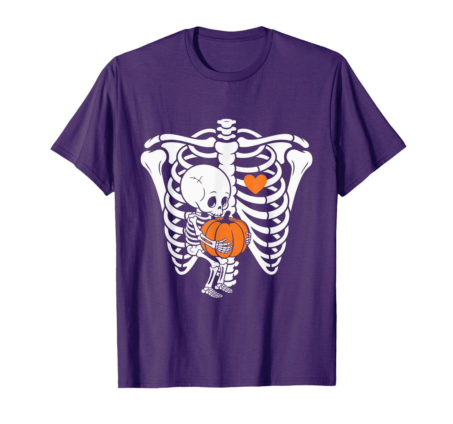 Skeleton Pregnancy Announcement Mom Halloween T-Shirt