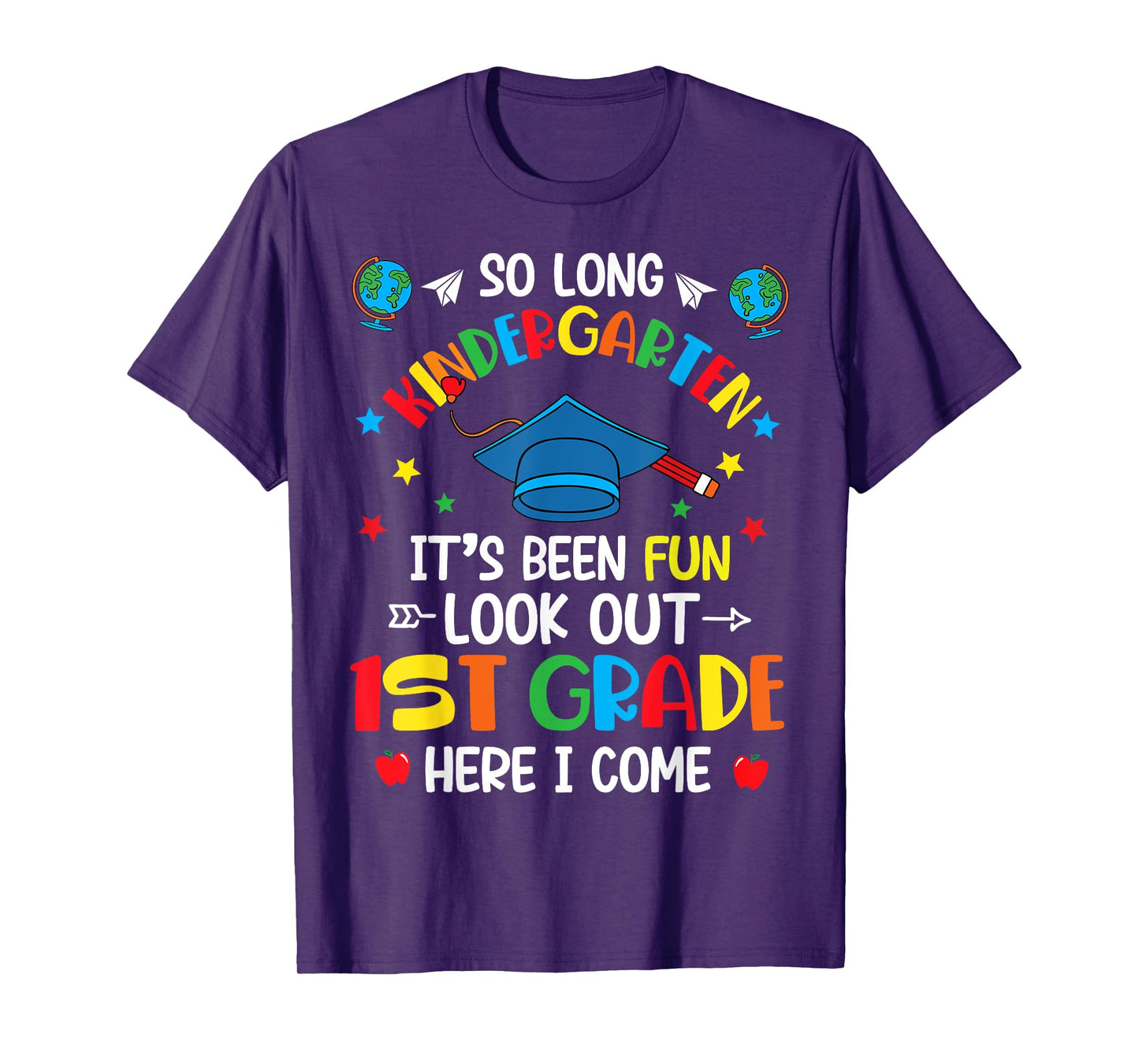 So Long Kindergarten Graduation 1st Grade Kids Boys Girls T-Shirt