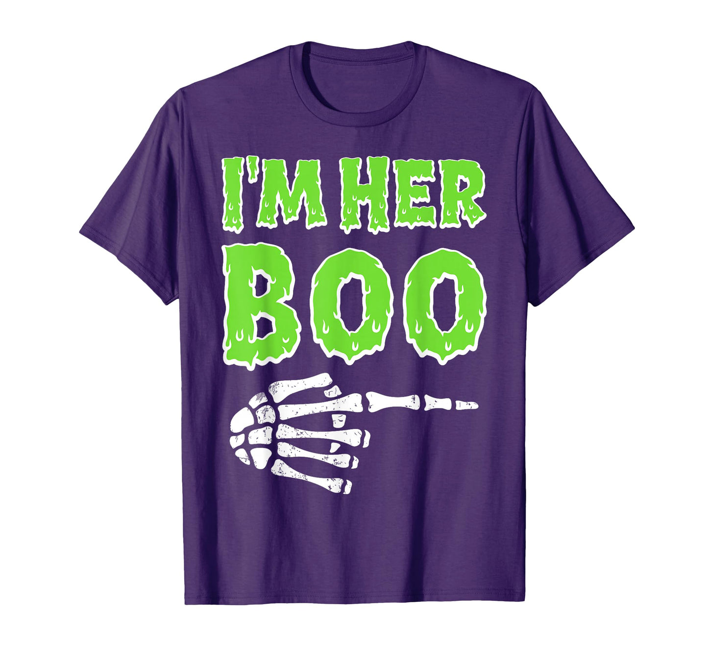 I’m Her Boo I’m His Ghoul Funny Halloween Matching Couples T-Shirt