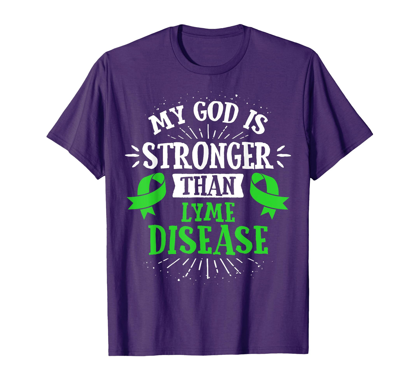 Lime Green Ribbon - Lyme Disease Awareness T Shirt T-Shirt