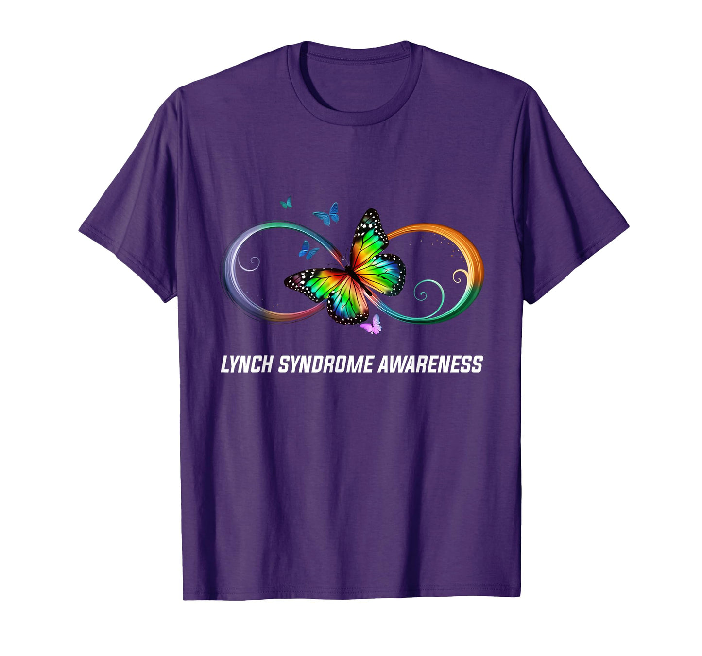 Infinity Butterfly Lynch Syndrome Awareness T-Shirt