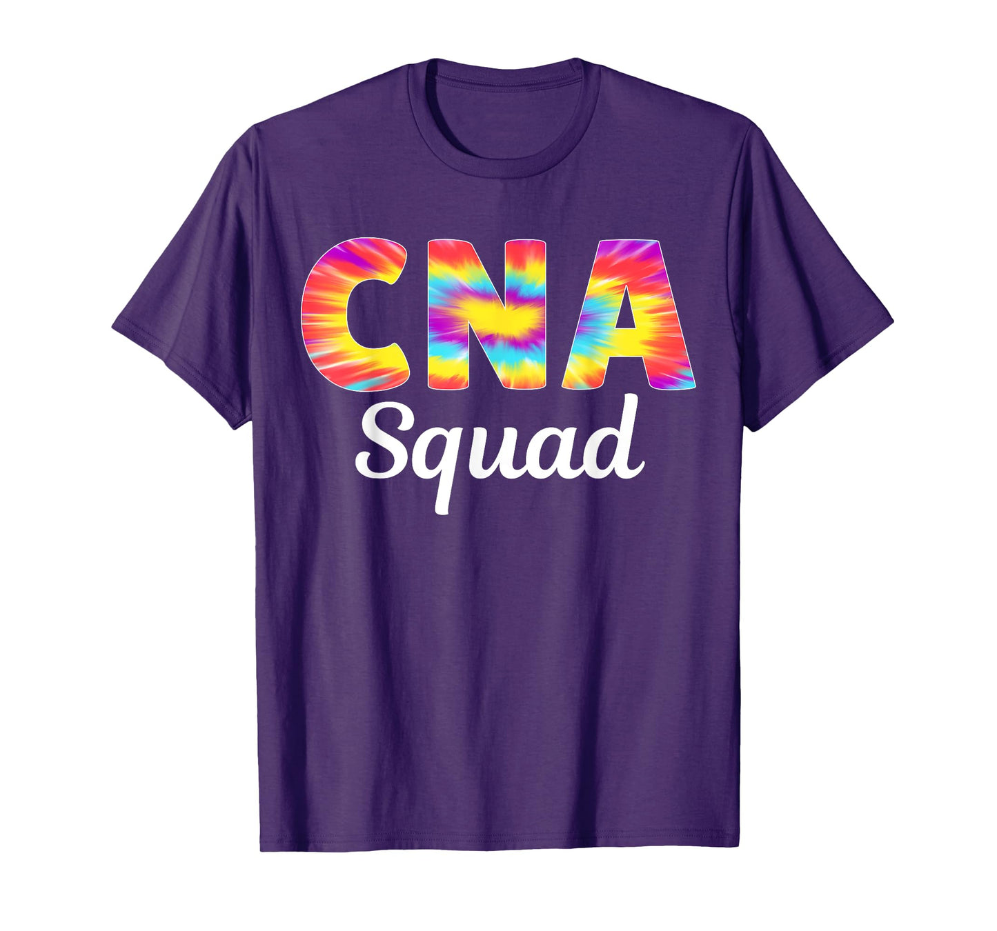 CNA Squad Certified Nursing Assistant Tie Dye For Women Cute T-Shirt