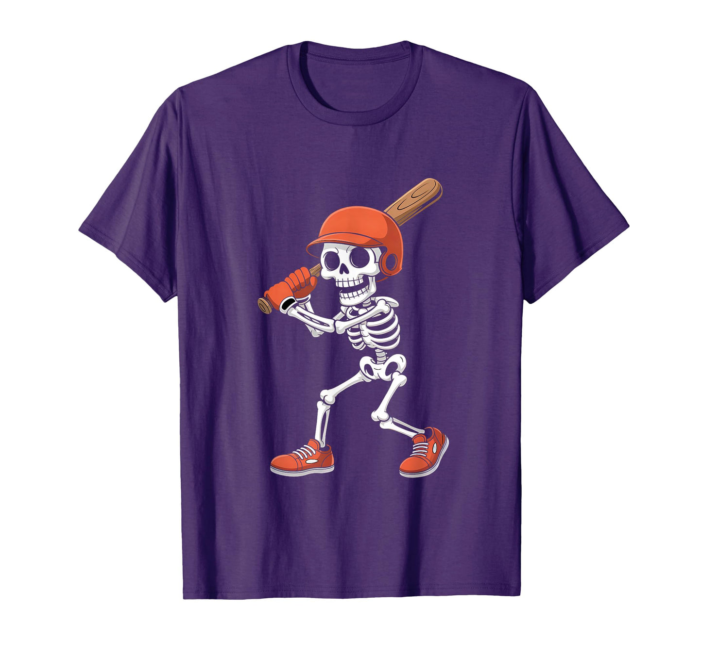 Halloween Skeleton Funny Baseball Shirt for Teens Boys Men T-Shirt