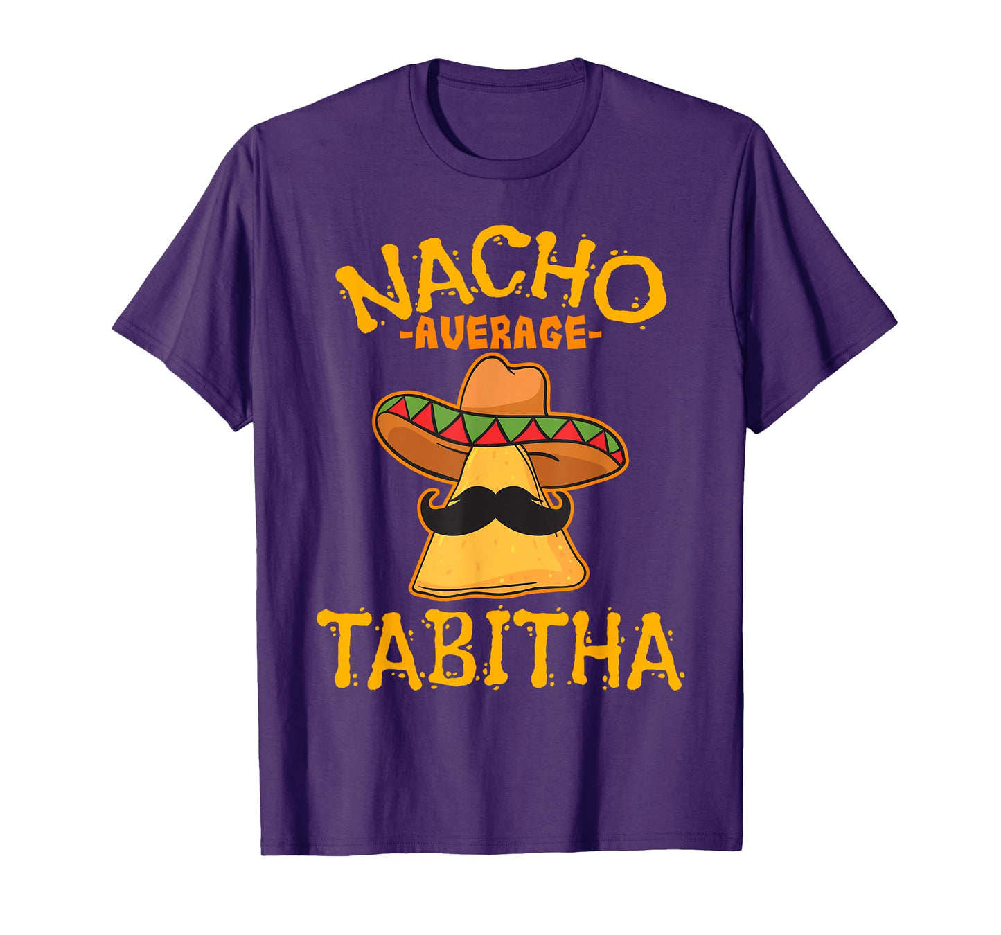 Nacho Average Tabitha Personalized Name Funny Taco T-Shirt