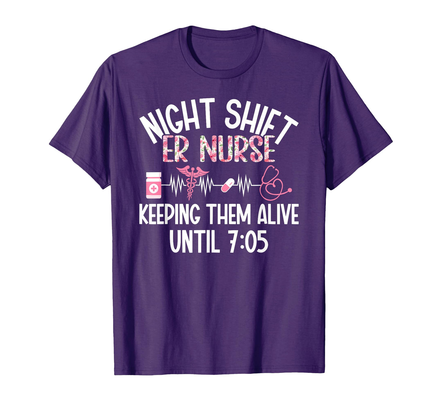 Night Shift ER Nurse Funny Night Shift Emergency Room Nurse T-Shirt