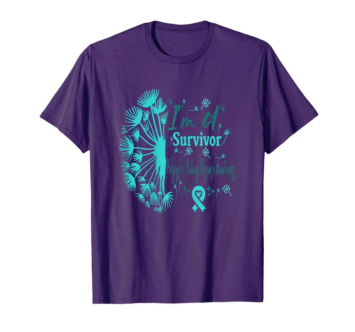Womens PKD Polycystic Kidney Disease Awareness I'm A Survivor T-Shirt