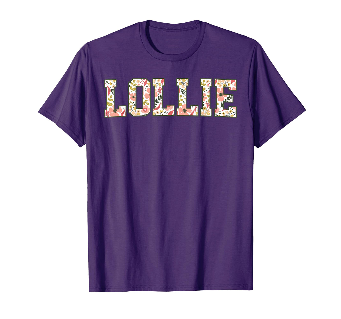 Lollie Era Floral Best Lollie Ever Mothers Day Grandma T-Shirt