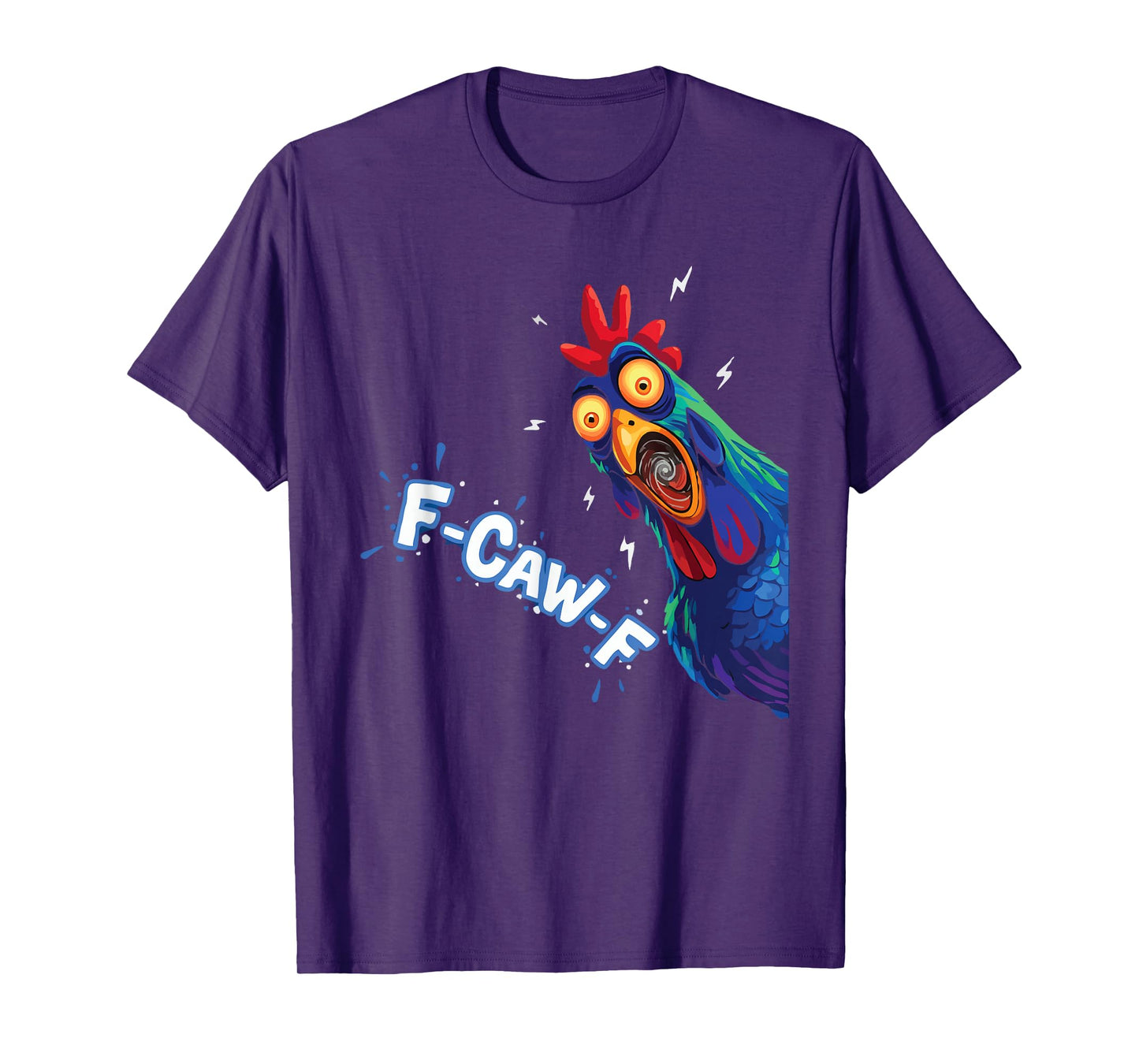 Funny F-Caw-F Chicken Cool FCAWF Graphic Rooster T-Shirt