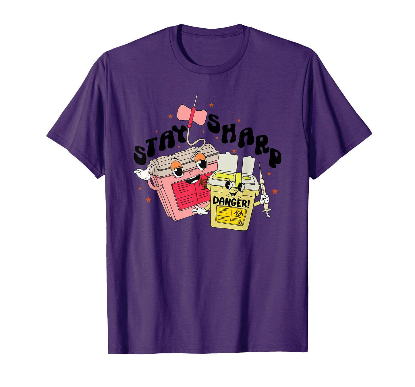 Retro IV Nurse Stay Sharp Phlebotomist Intravenous PICC T-Shirt