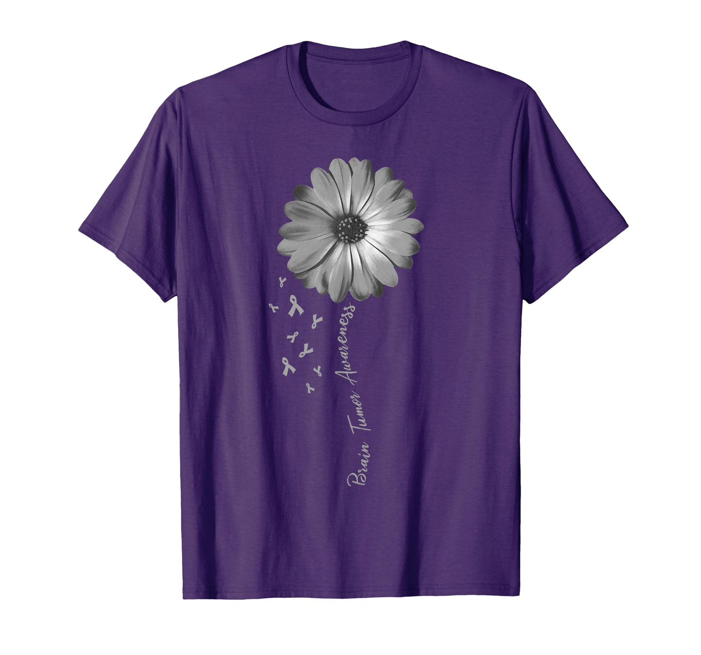Daisy Flower Brain Tumor Awareness Gifts T-Shirt