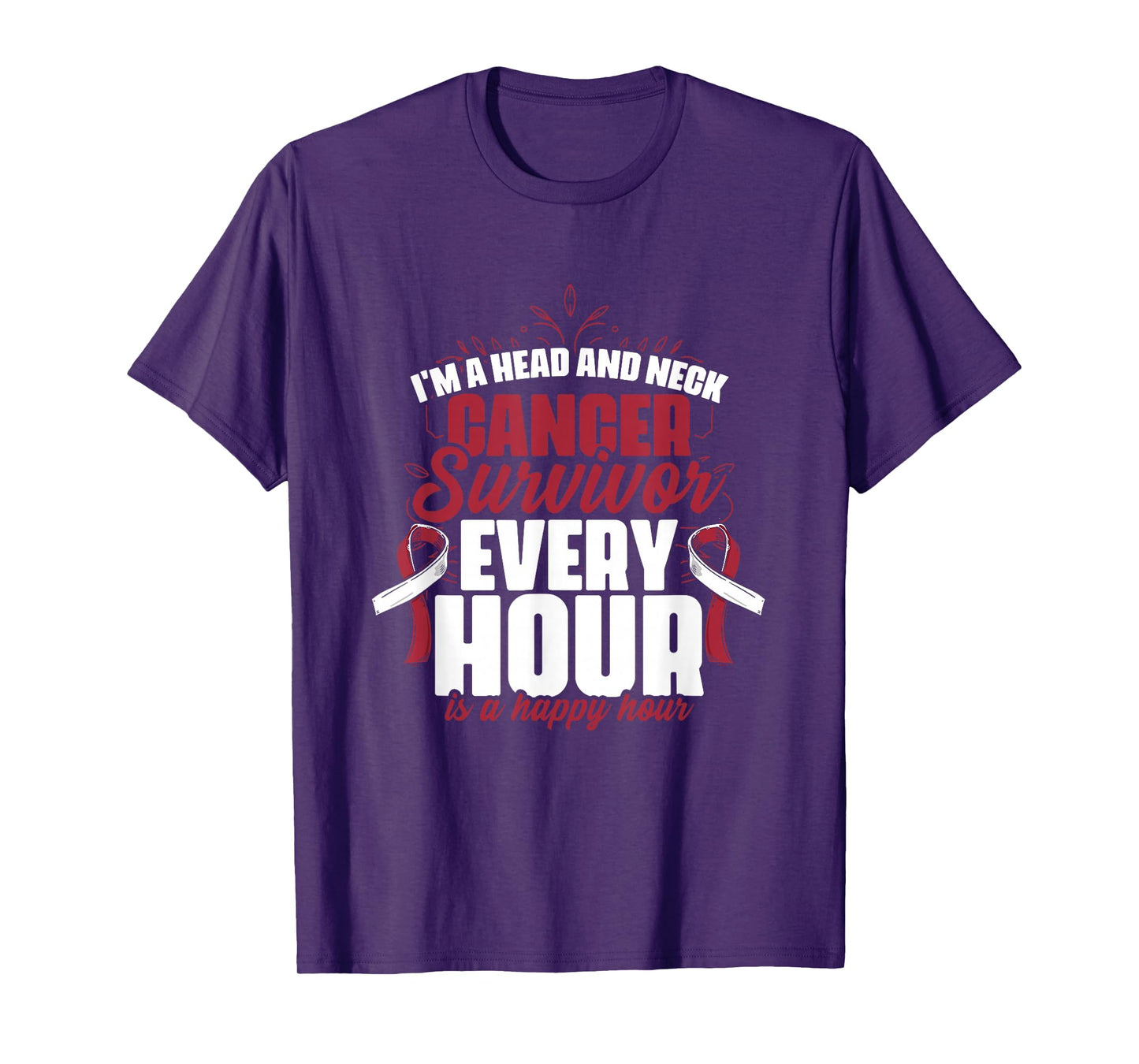 Head And Neck Survivor Oral Warrior Throat Cancer Awareness T-Shirt