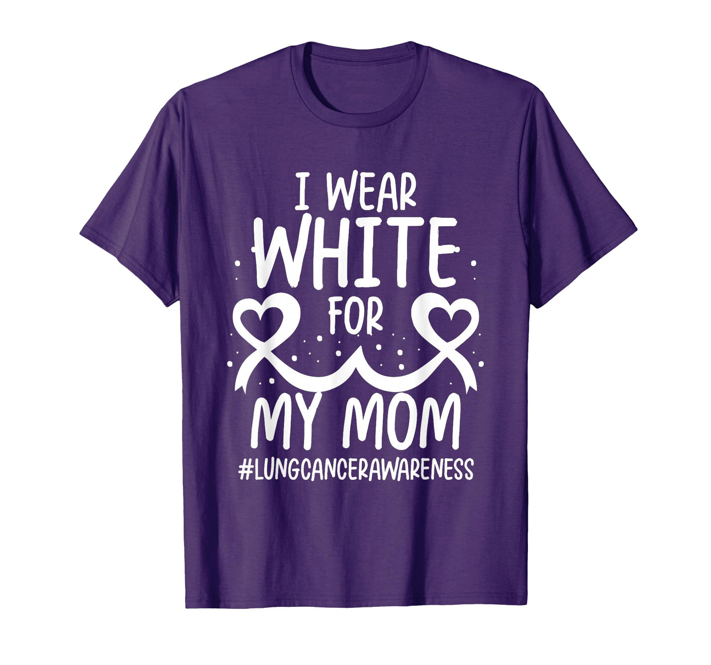 Wear White For Lung Cancer Awareness November Survivor T-Shirt