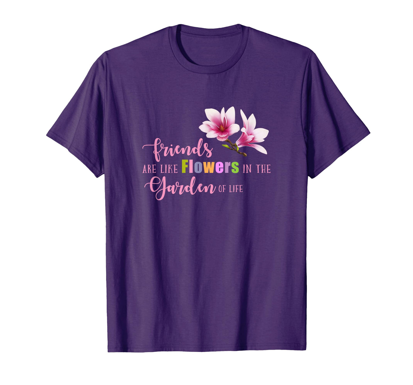 Women T Shirt Cute Best Friend Friendship Flower Girls T-Shirt