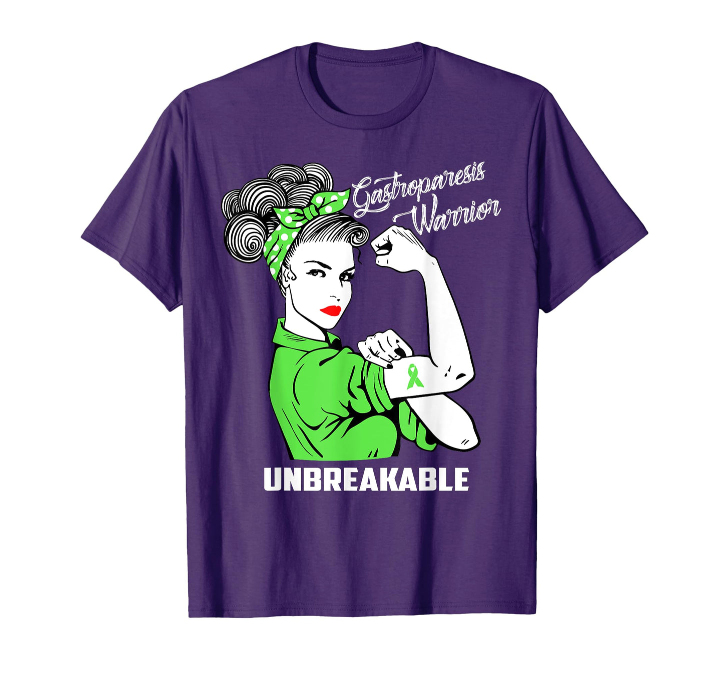 Gastroparesis Warrior Unbreakable T-Shirt Awareness Gift T-Shirt