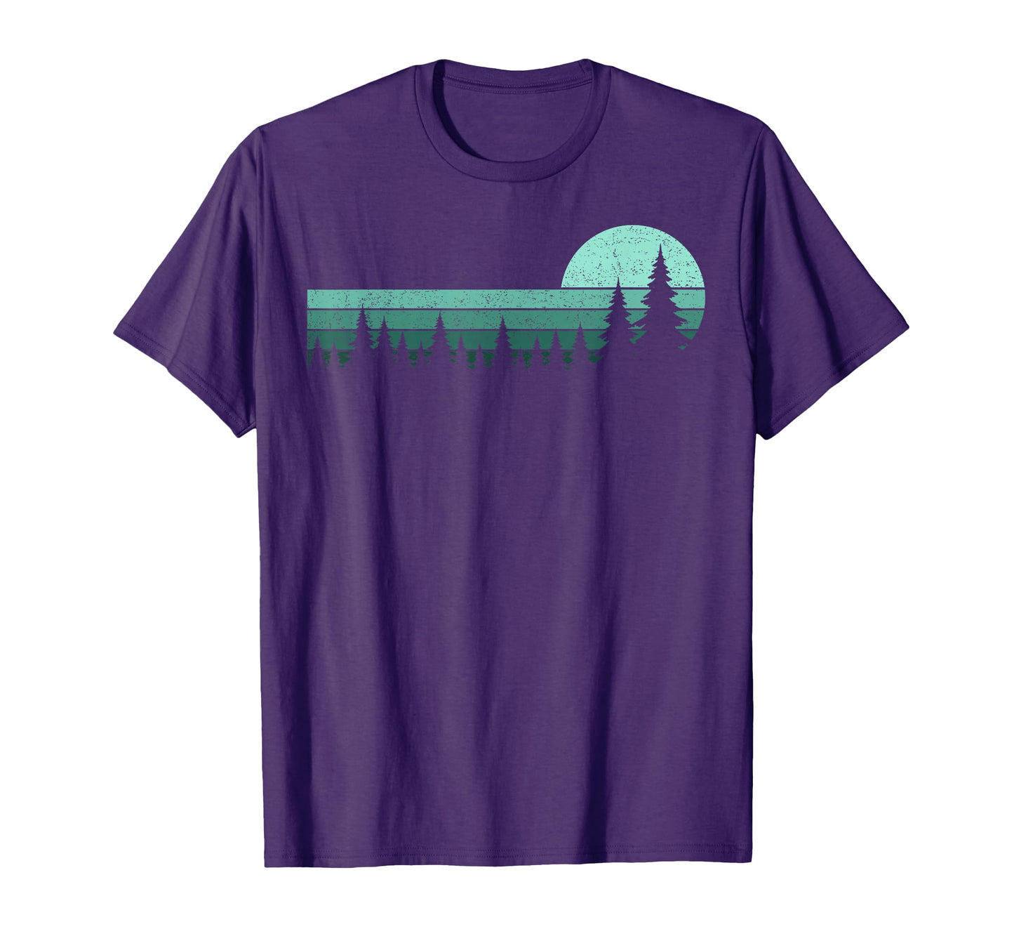 Trees Wildlife Nature Vintage Forest Pine Trees Men Women T-Shirt