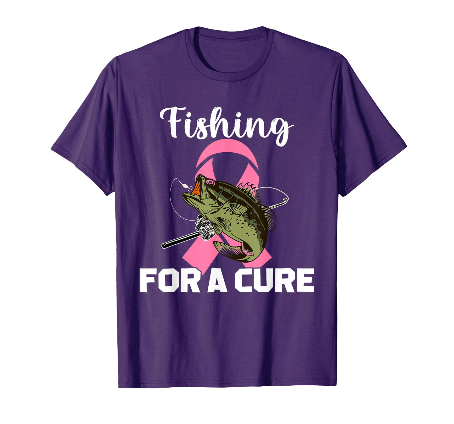 Fishing For A Cure Breast Cancer Awareness Fisher Warrior T-Shirt