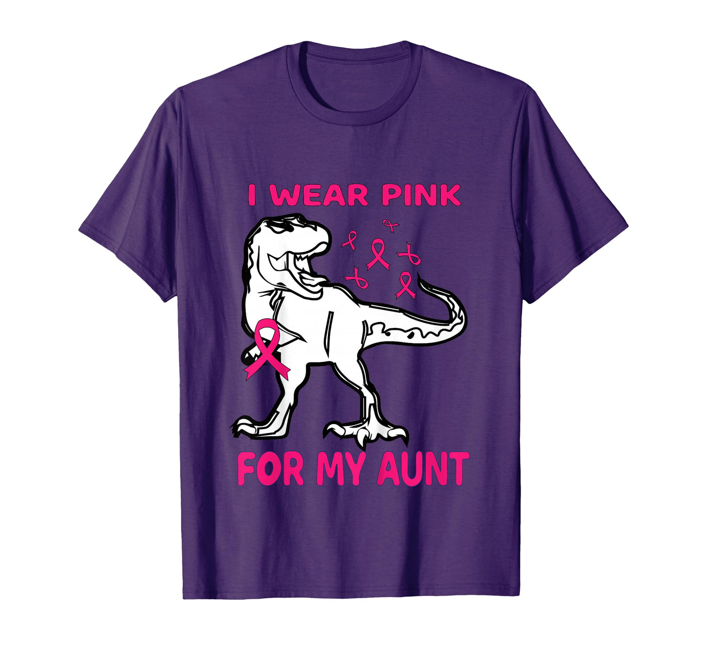 Kids I Wear Pink For My Aunt Tee Breast Cancer Awareness Toddler T-Shirt
