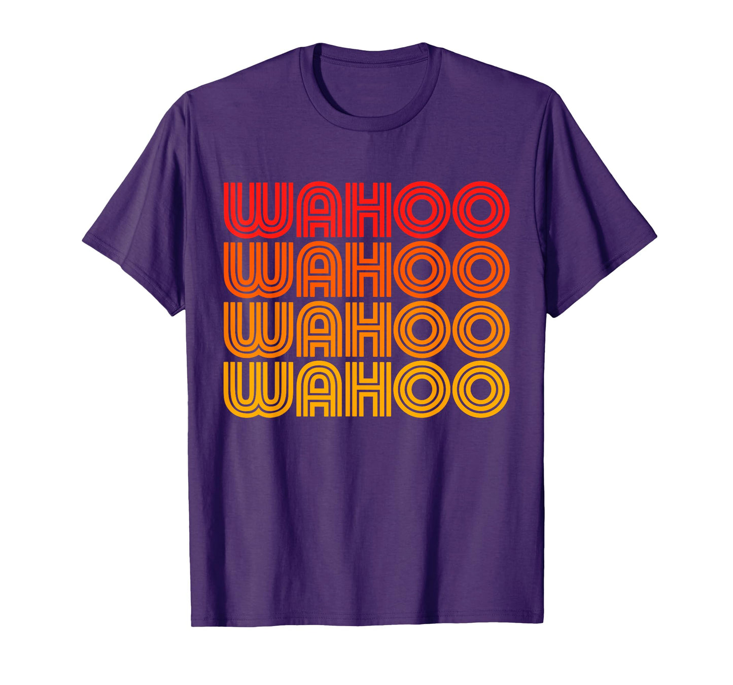 Wahoo Funny Retro Vintage Sunset Goofy Silly Weird Word T-Shirt