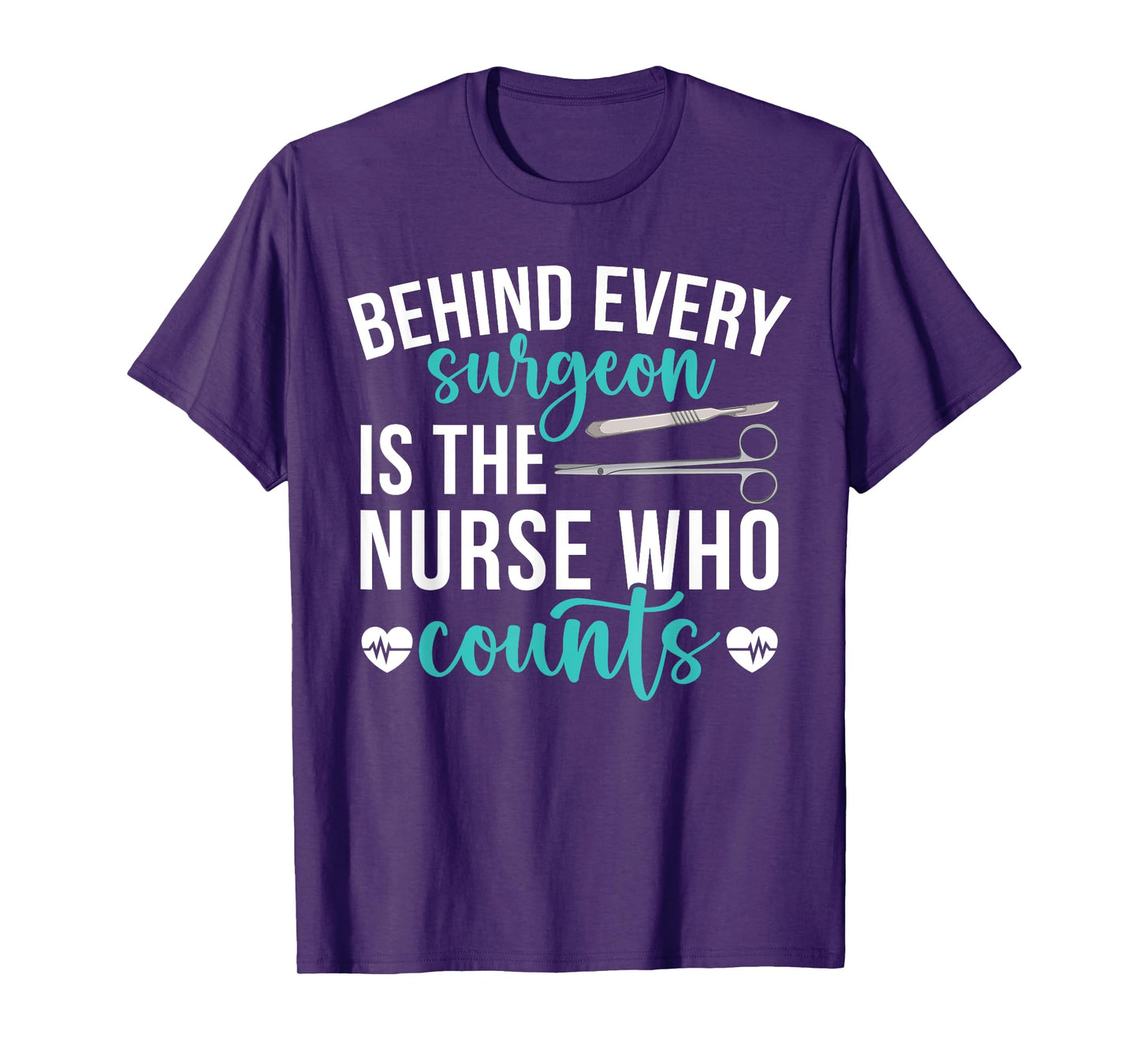 OR Nurse Who Counts Operating Room Nurse OR Nursing T-Shirt, Small, Black