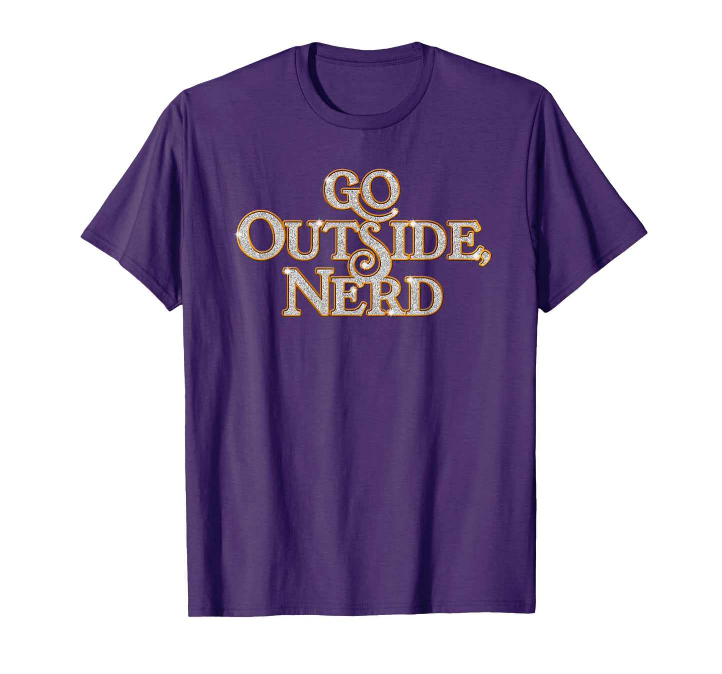 Go Outside Nerd Vintage Design Style Sarcastic Funny Music T-Shirt