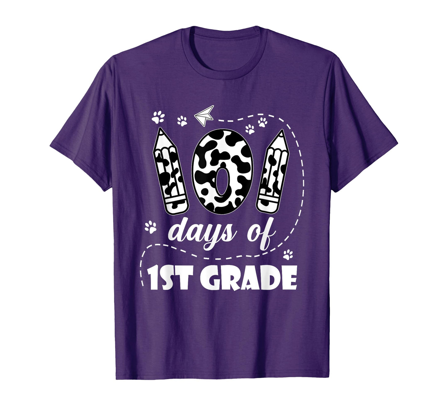 101 Days 1st Grade School 100th Day Dog 100 Days Students T-Shirt