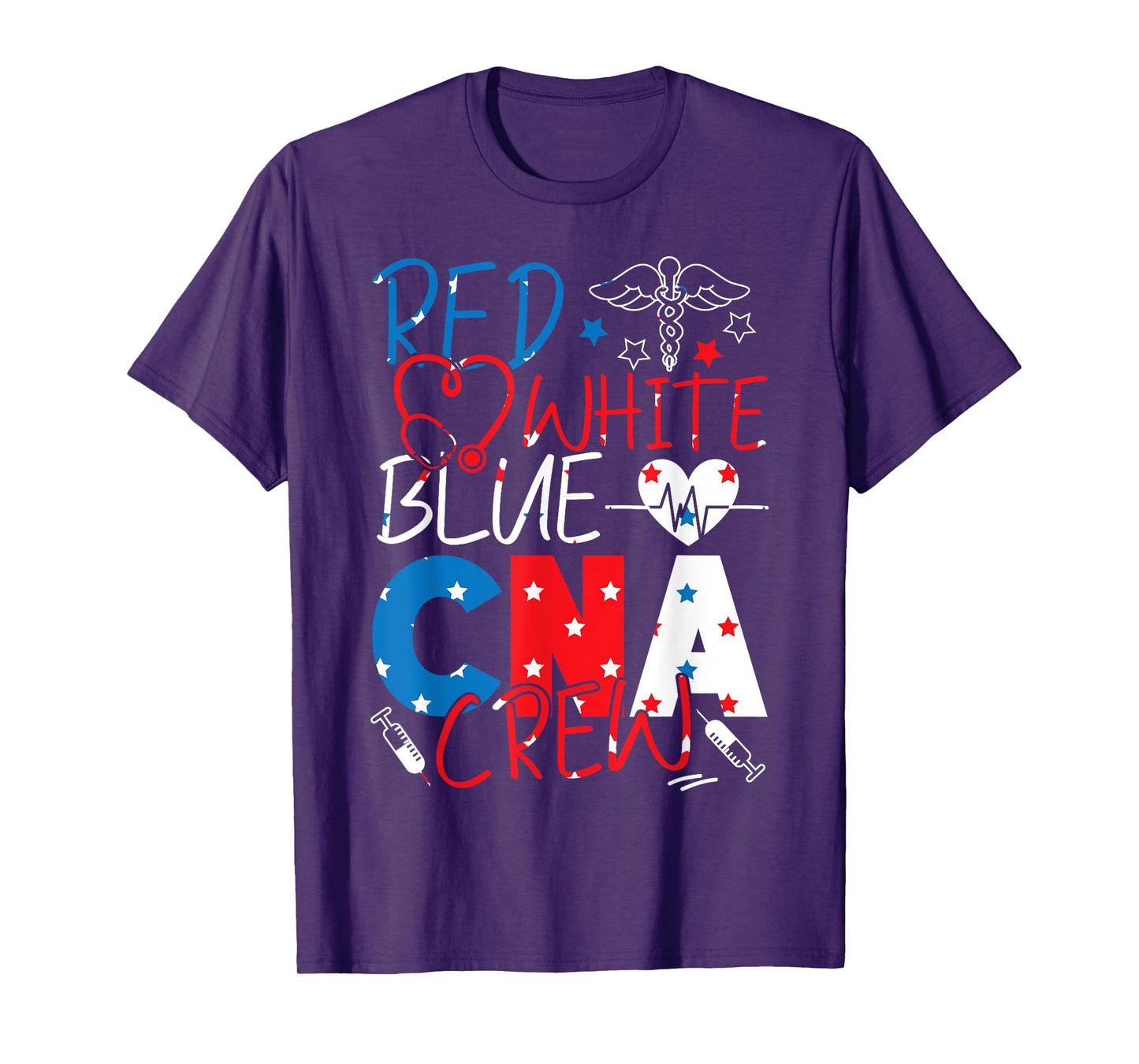 CNA Nurse Certified Nursing Assistant Patriotic American T-Shirt