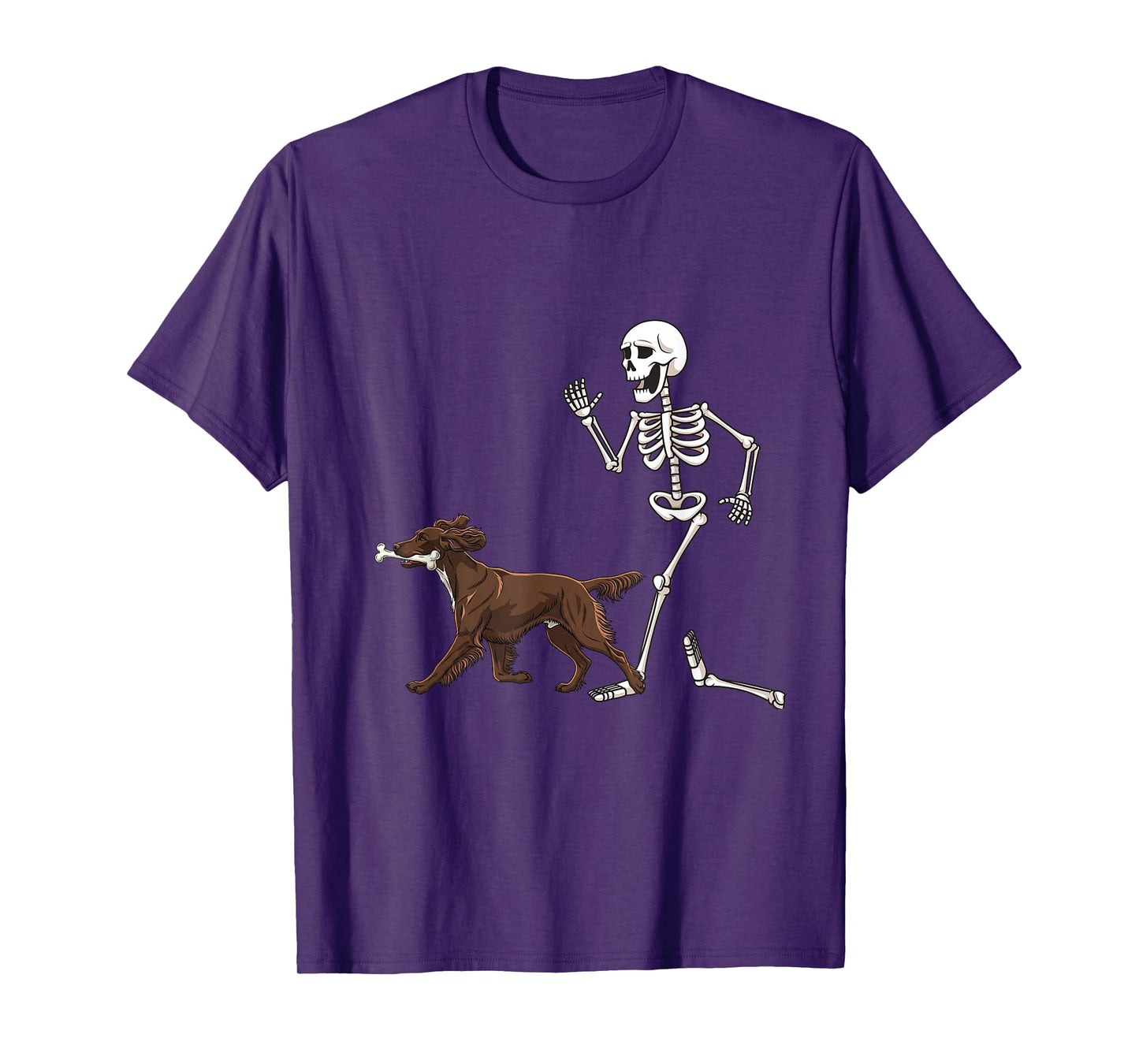 Funny Halloween Boykin Spaniel and Skeleton T-Shirt