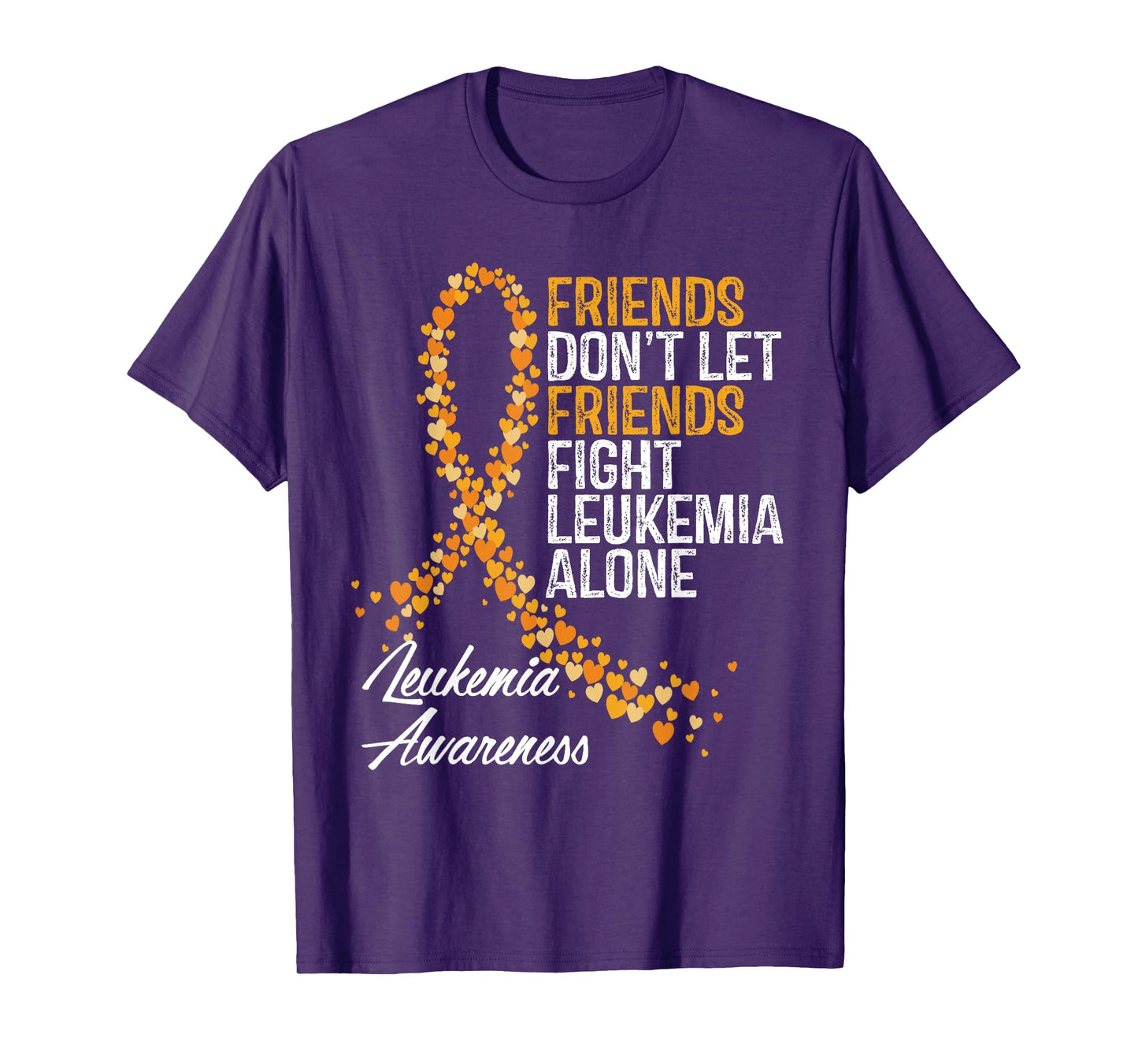 Leukemia Awareness Friends Support Blood Cancer T-Shirt