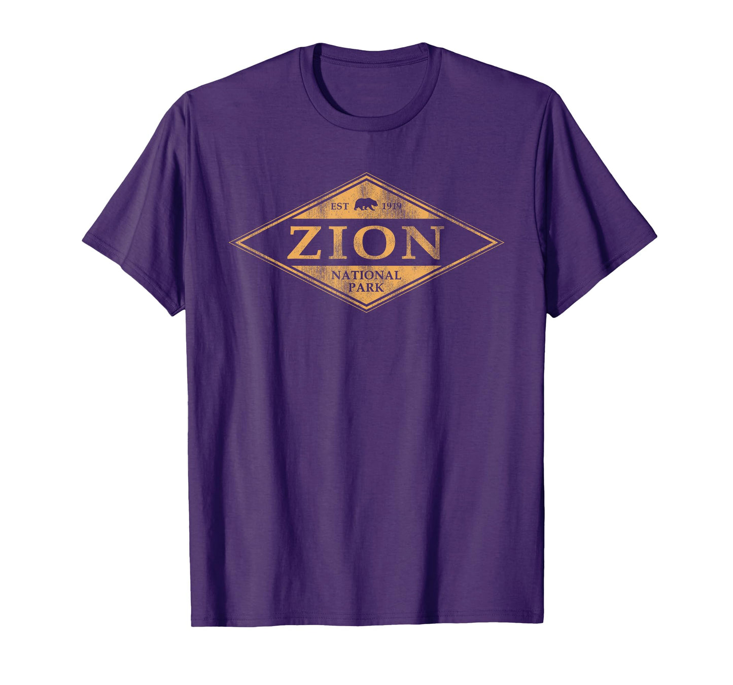 Retro Zion National Park Utah Mountain Women Men Kids Hiking T-Shirt