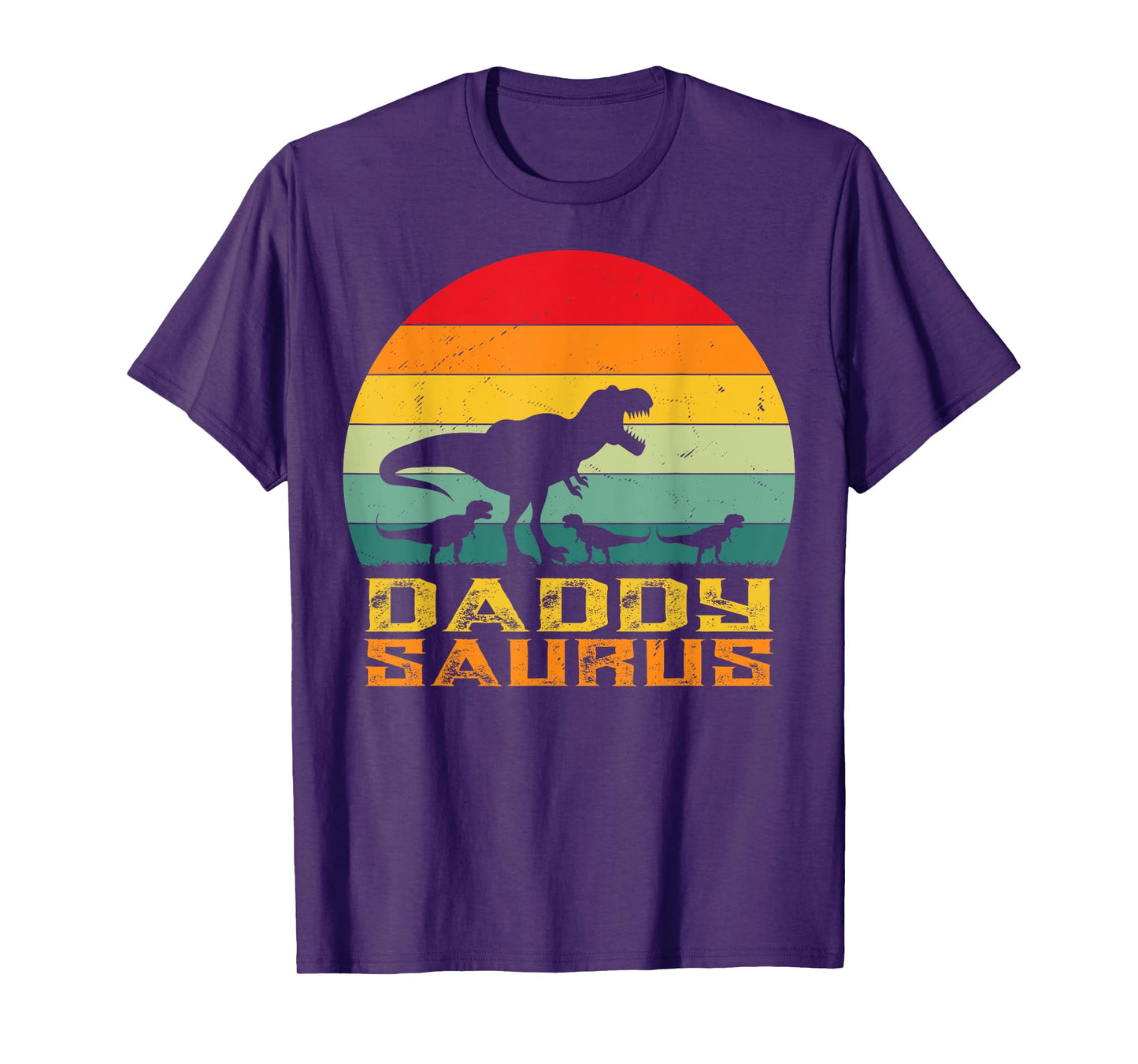 Daddy Saurus T Rex Dinosaur Fathers Day Family Matching dad T-Shirt