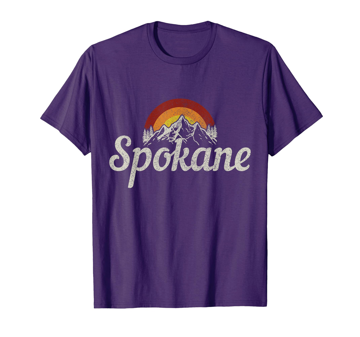 Spokane Washington Vintage Mountains Pride T-Shirt