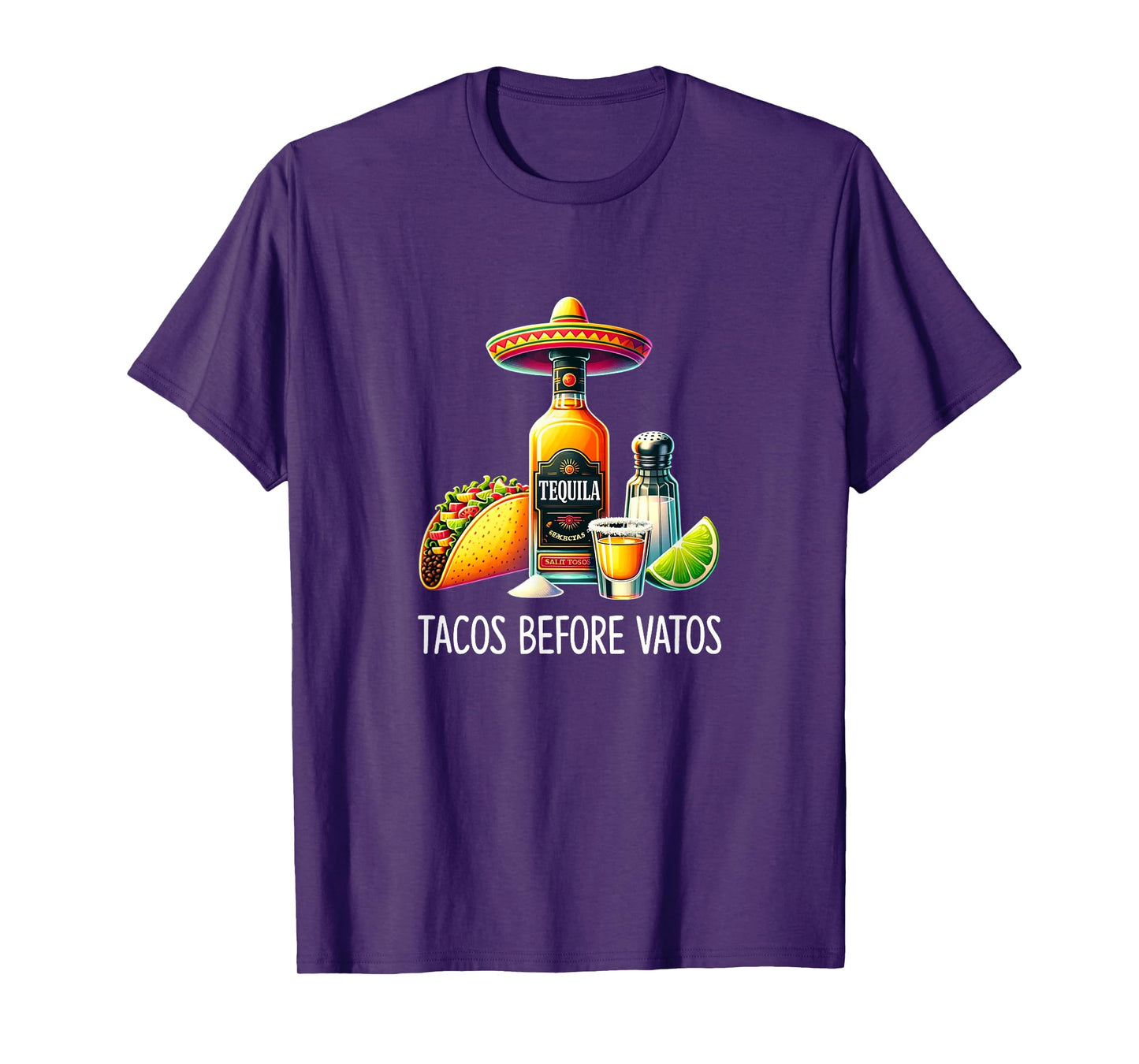 Tacos Before Vatos - Tacos & Tequila - T-Shirt