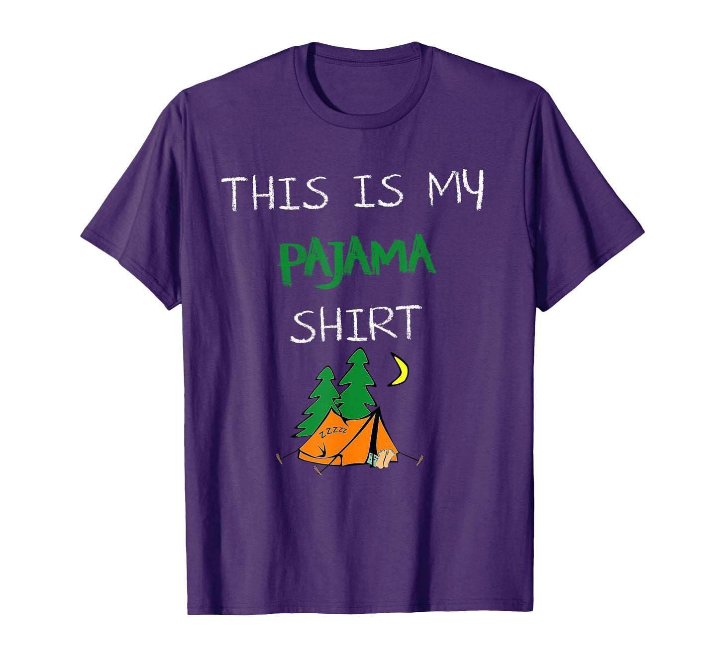 This Is My Pajama Shirt Funny Camping Lovers Gift Camper pjs T-Shirt