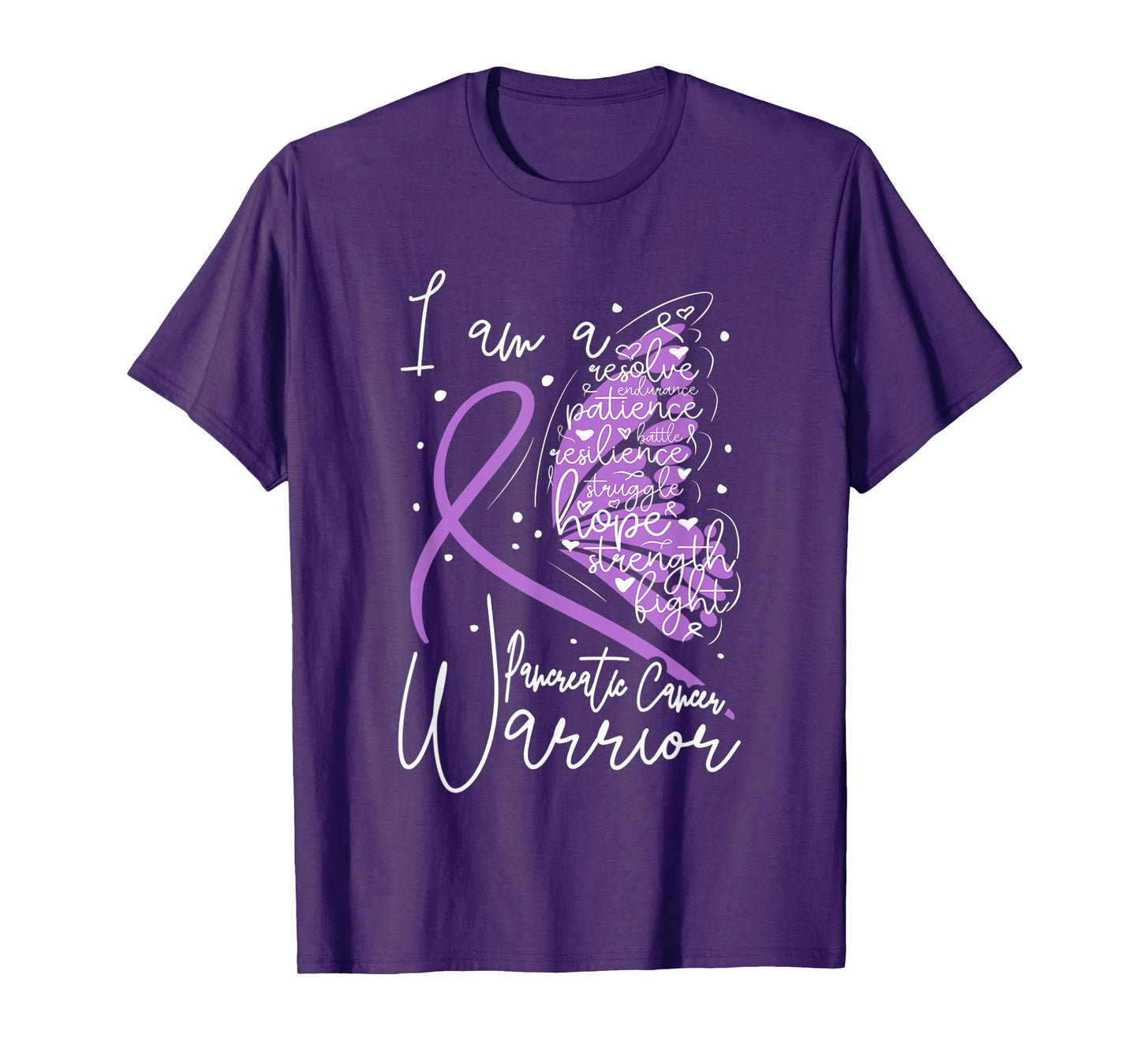 Butterfly Pancreatic Cancer Awareness T-Shirt