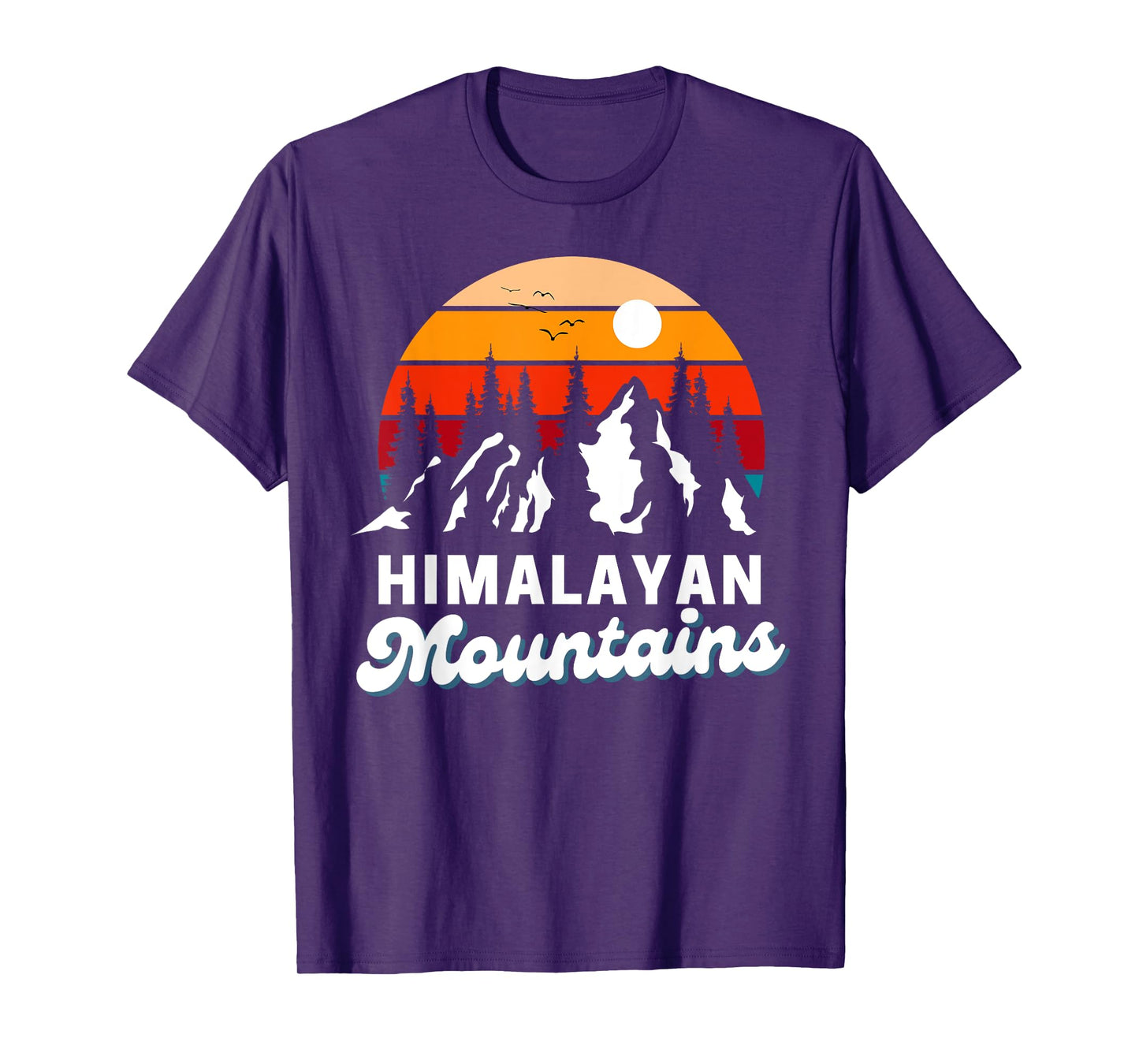 Himalayan Mountains Outdoor Hiking Nature Retro Souvenir T-Shirt