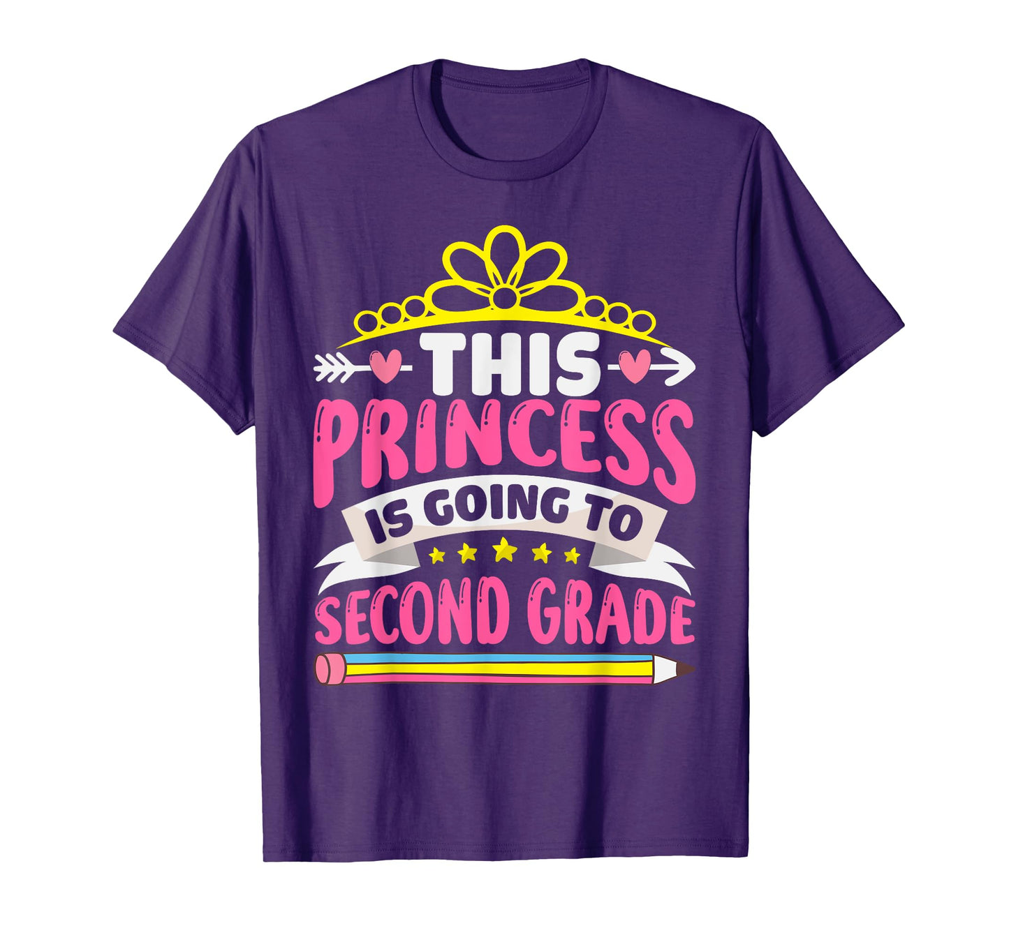 This Princess Is Going To Second Grade Girls Back to School T-Shirt