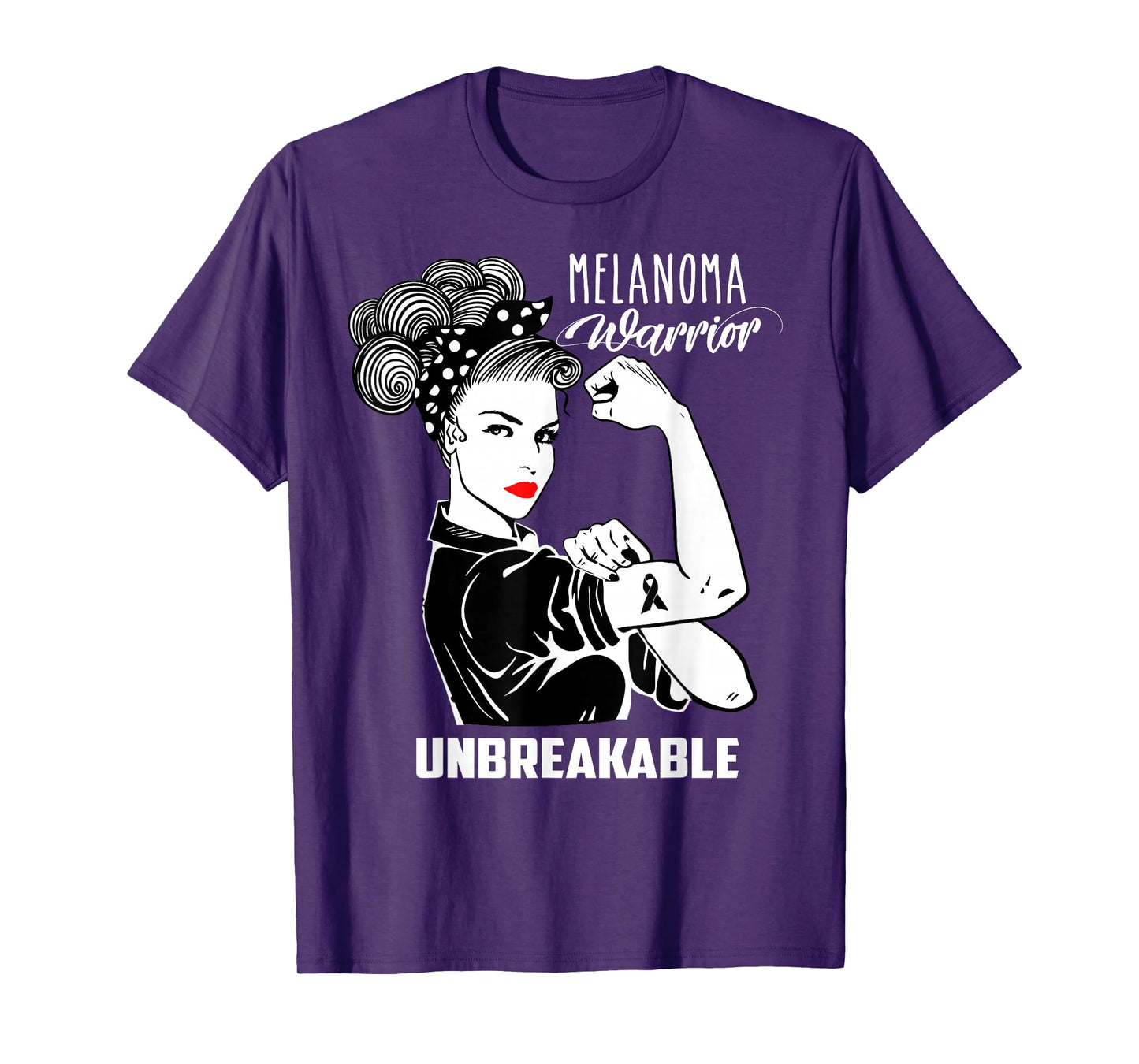 Melanoma Warrior Unbreakable Shirt Melanoma Awareness Gift T-Shirt