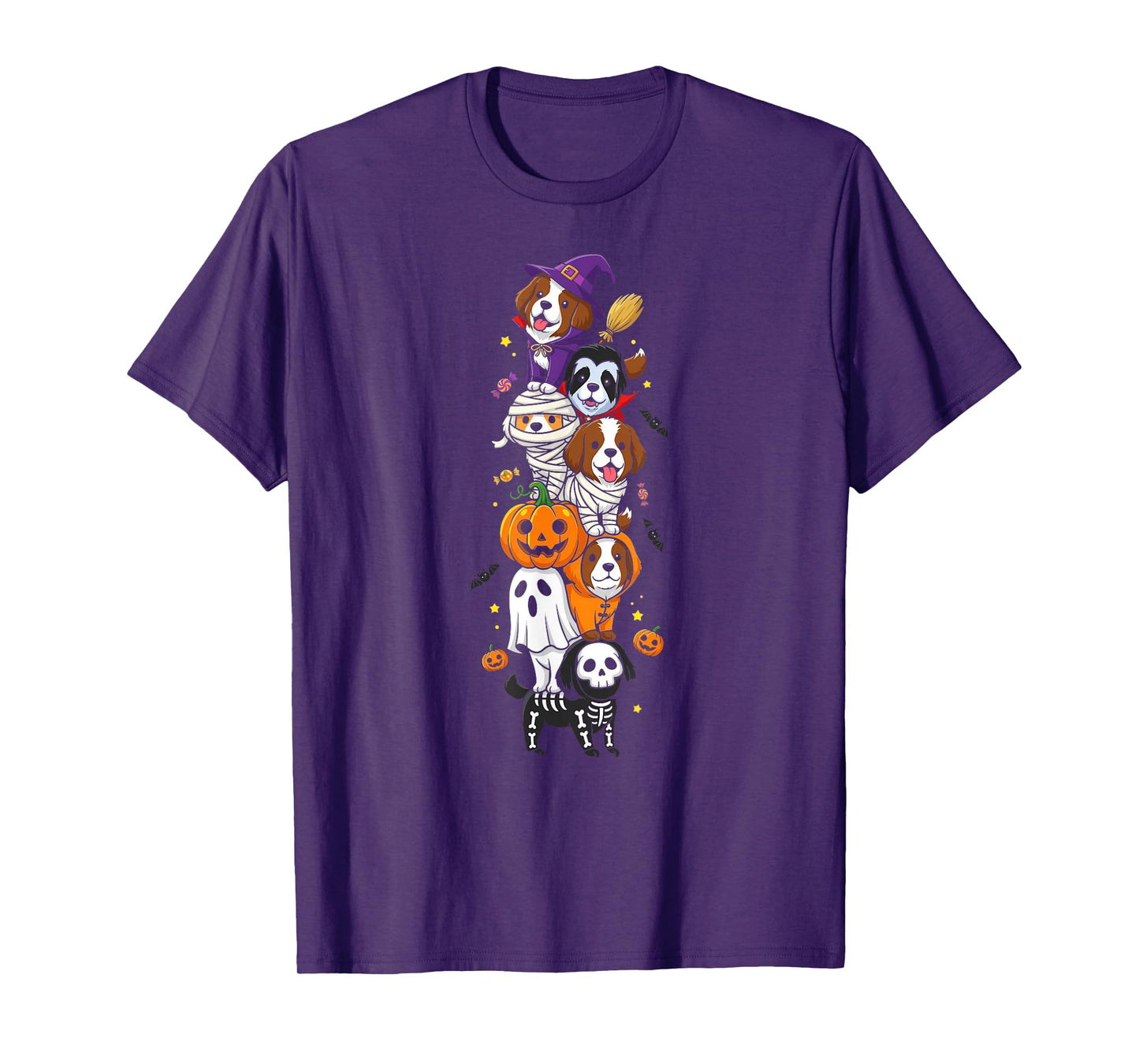 Newfoundland Witch Vampire Ghost Halloween Kids Mens Womens T-Shirt